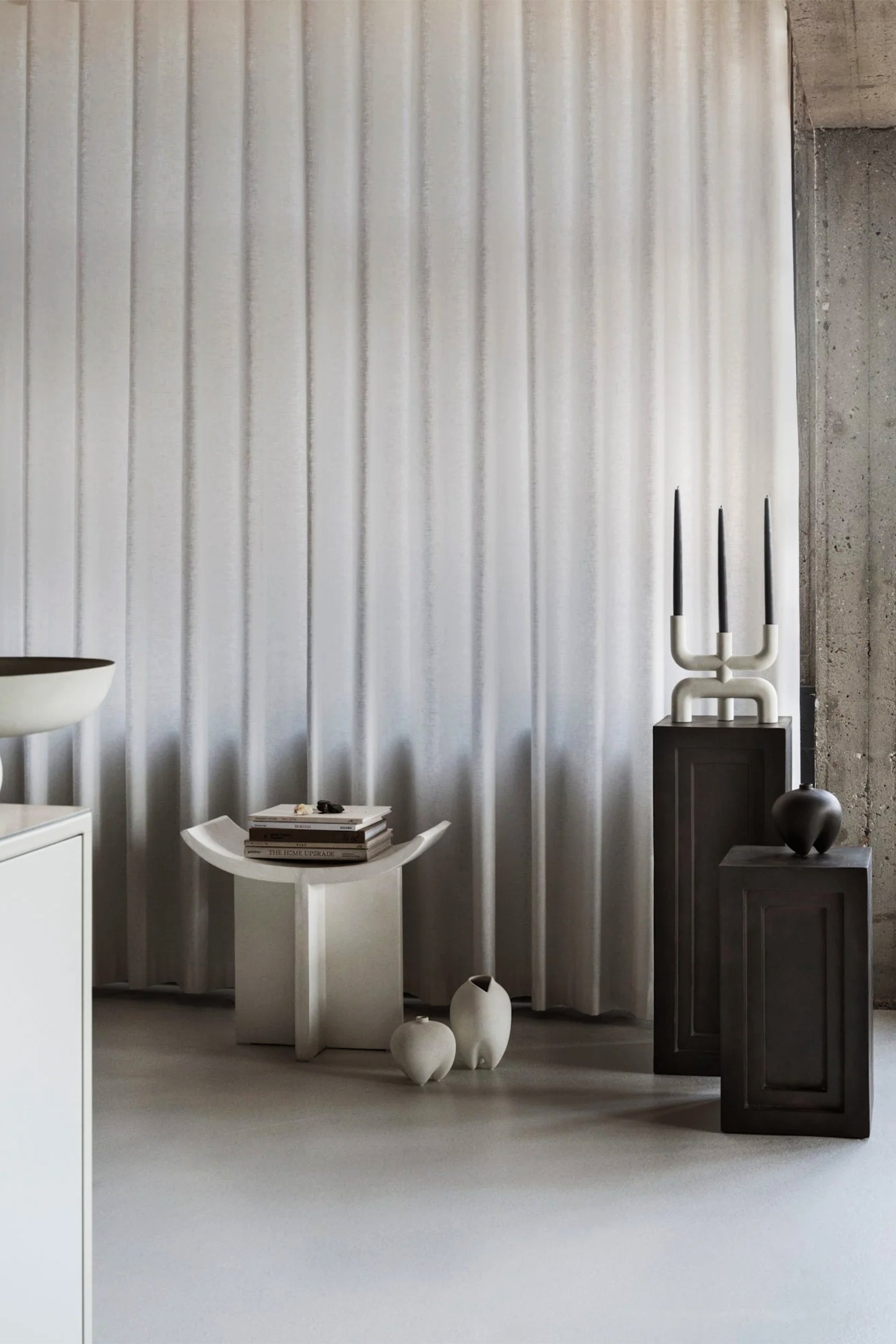 Cobra csontfehér gyertyatartó