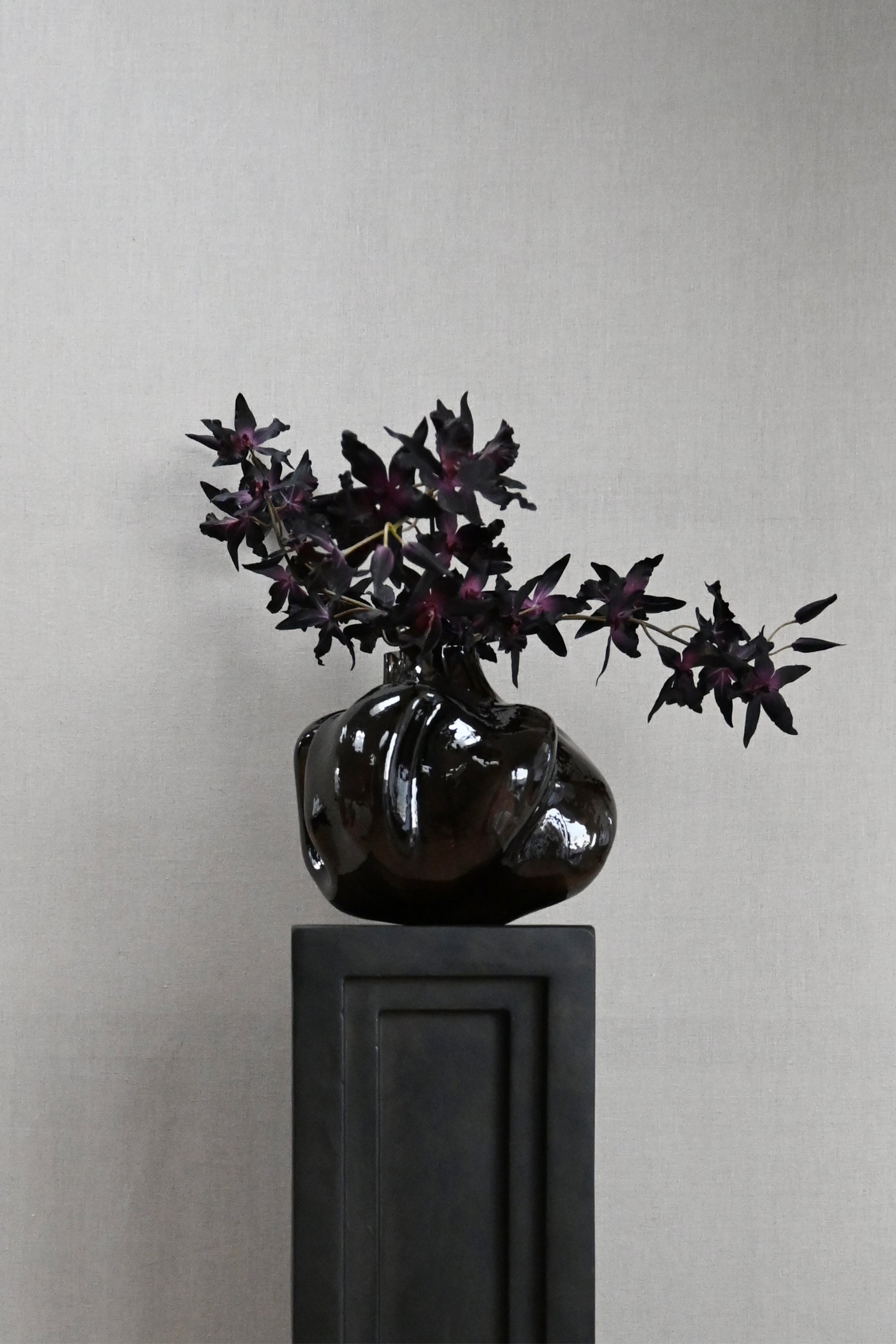 Wabi Vase medio smoked forest