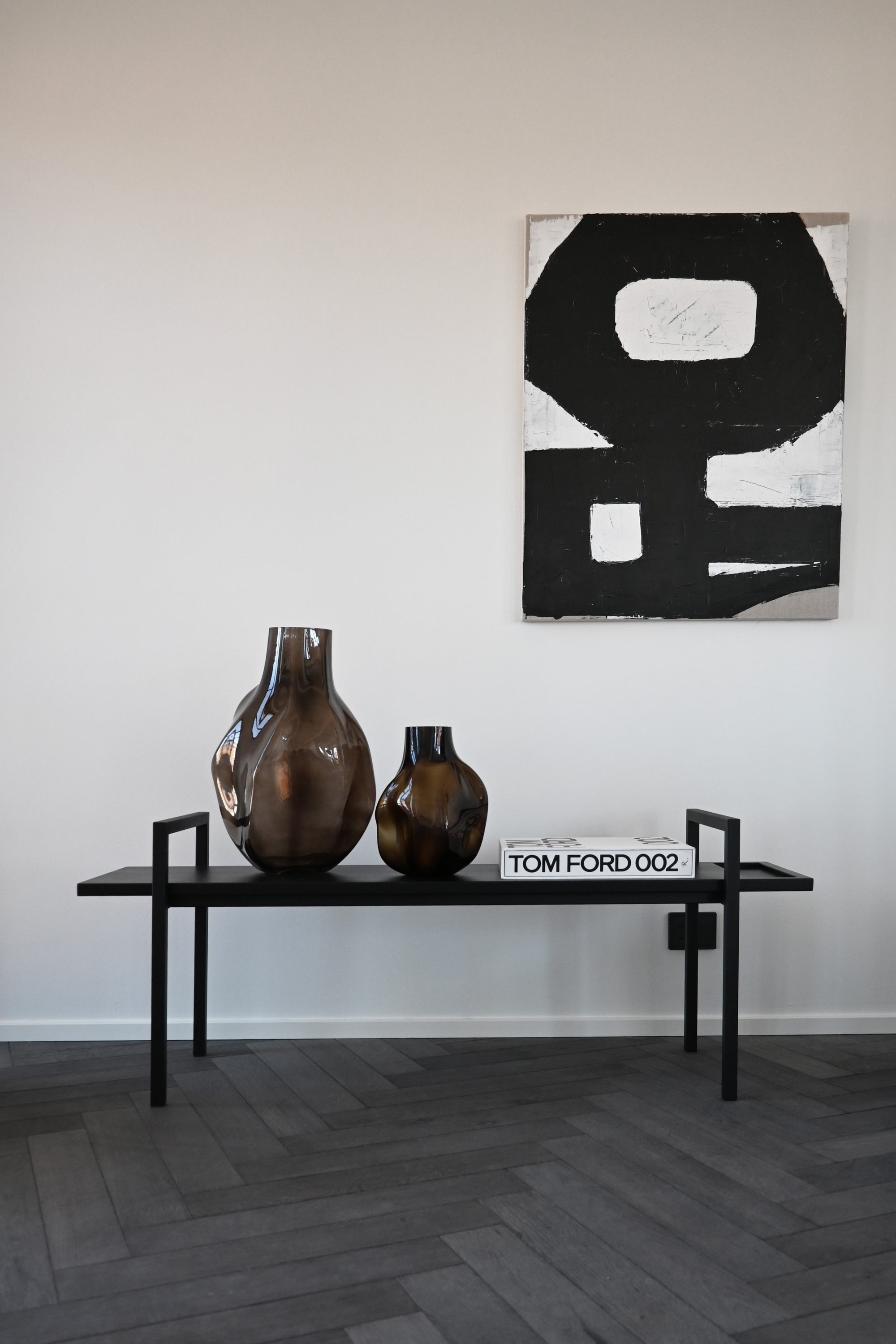 Bakku Vase medio smoked forest