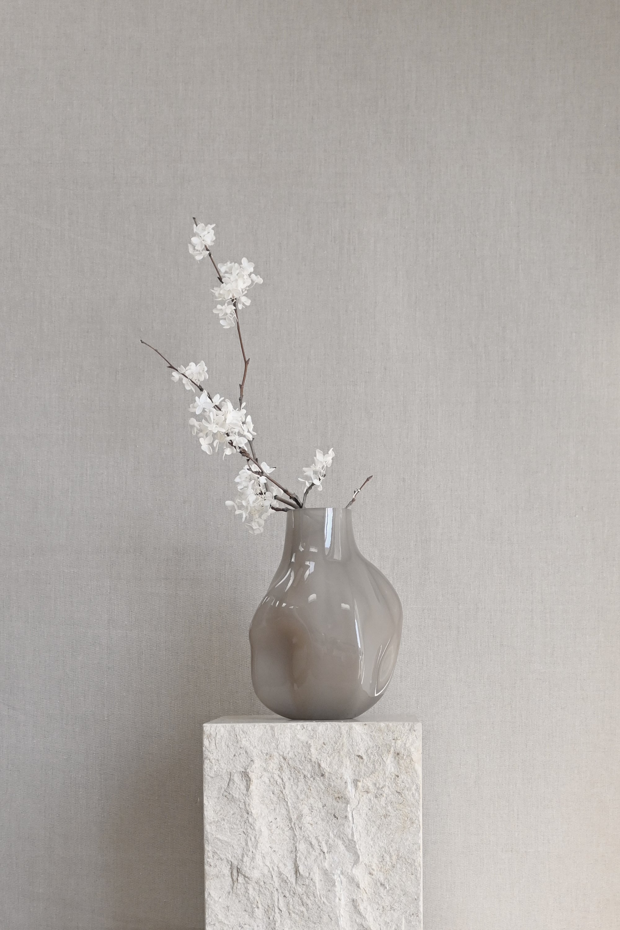 Bakku Vase medio smoked desert