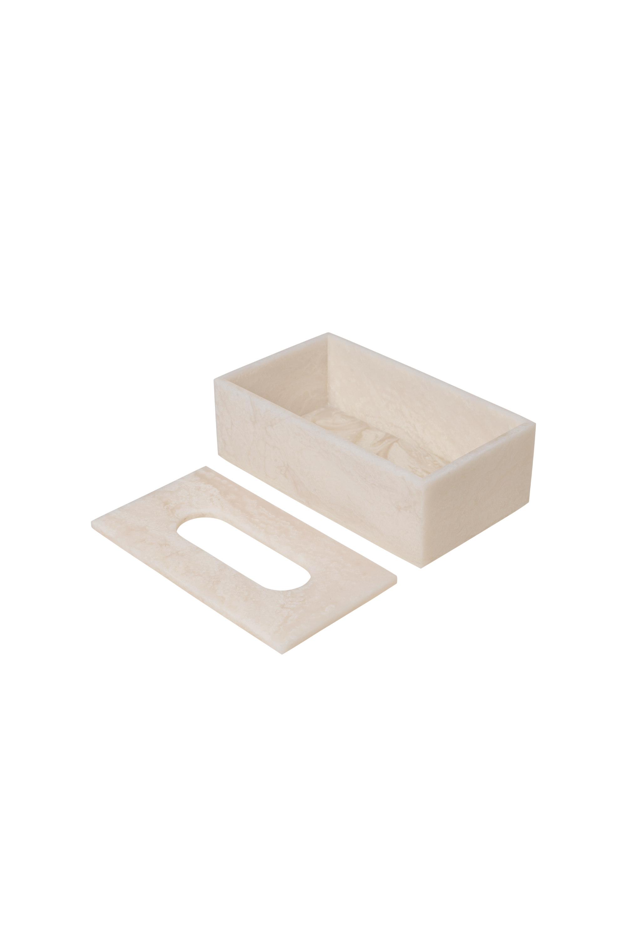 Mist Tissue Box Pearl