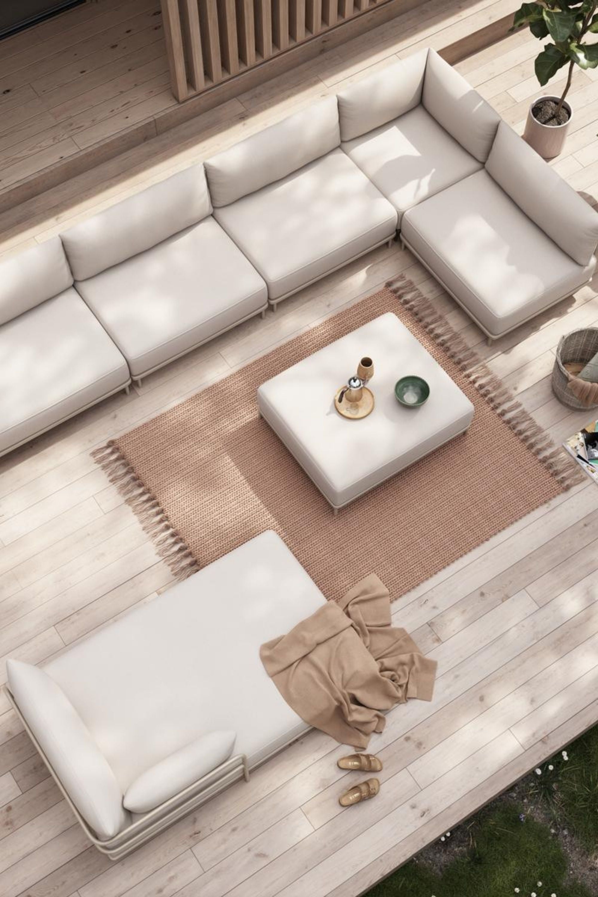 Vincent Outdoor Chaise longue arm right