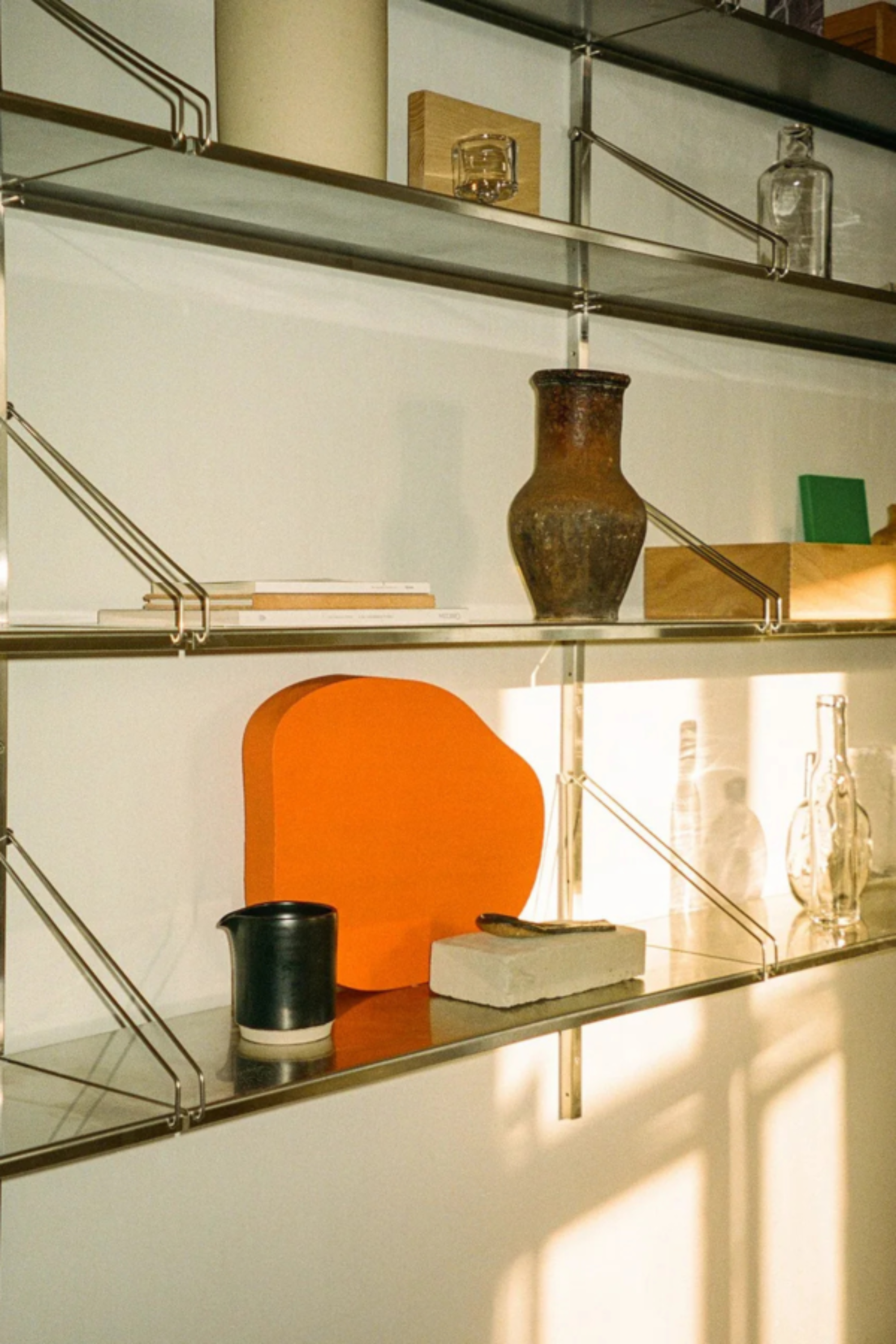 Pond orange wall ornament