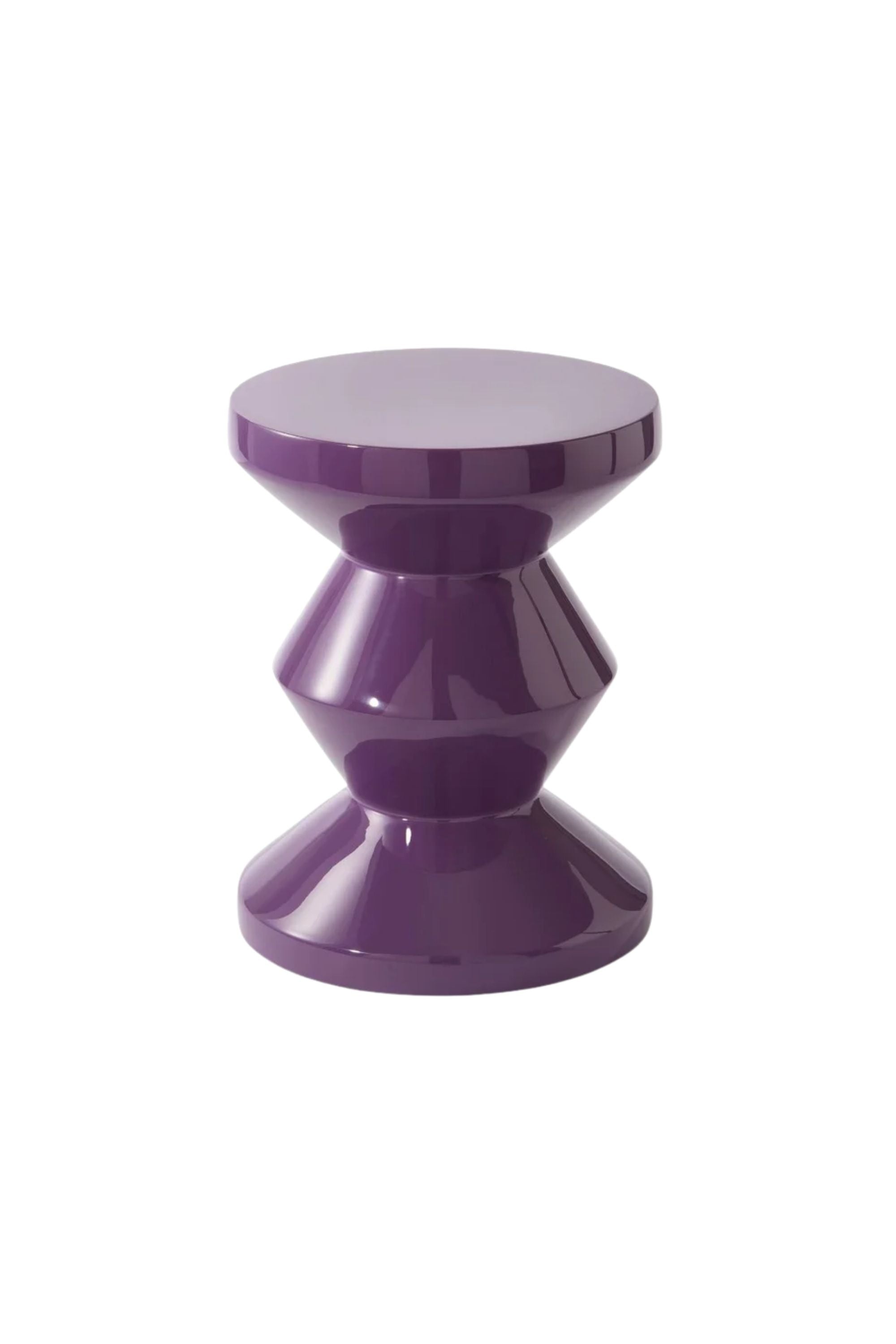 Zig Zag Stool Dark Purple