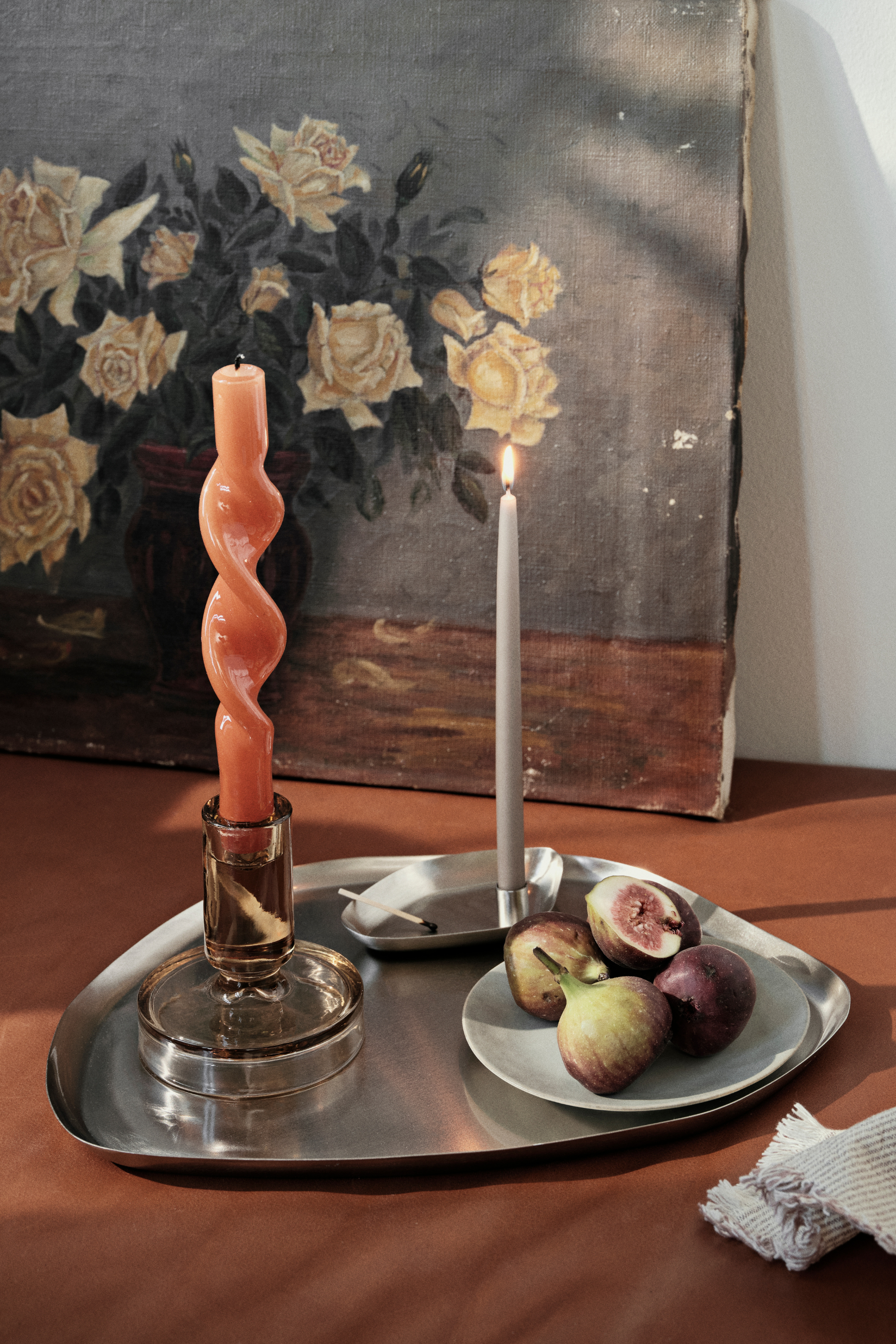 Mie gyertyatartó L, ezüst