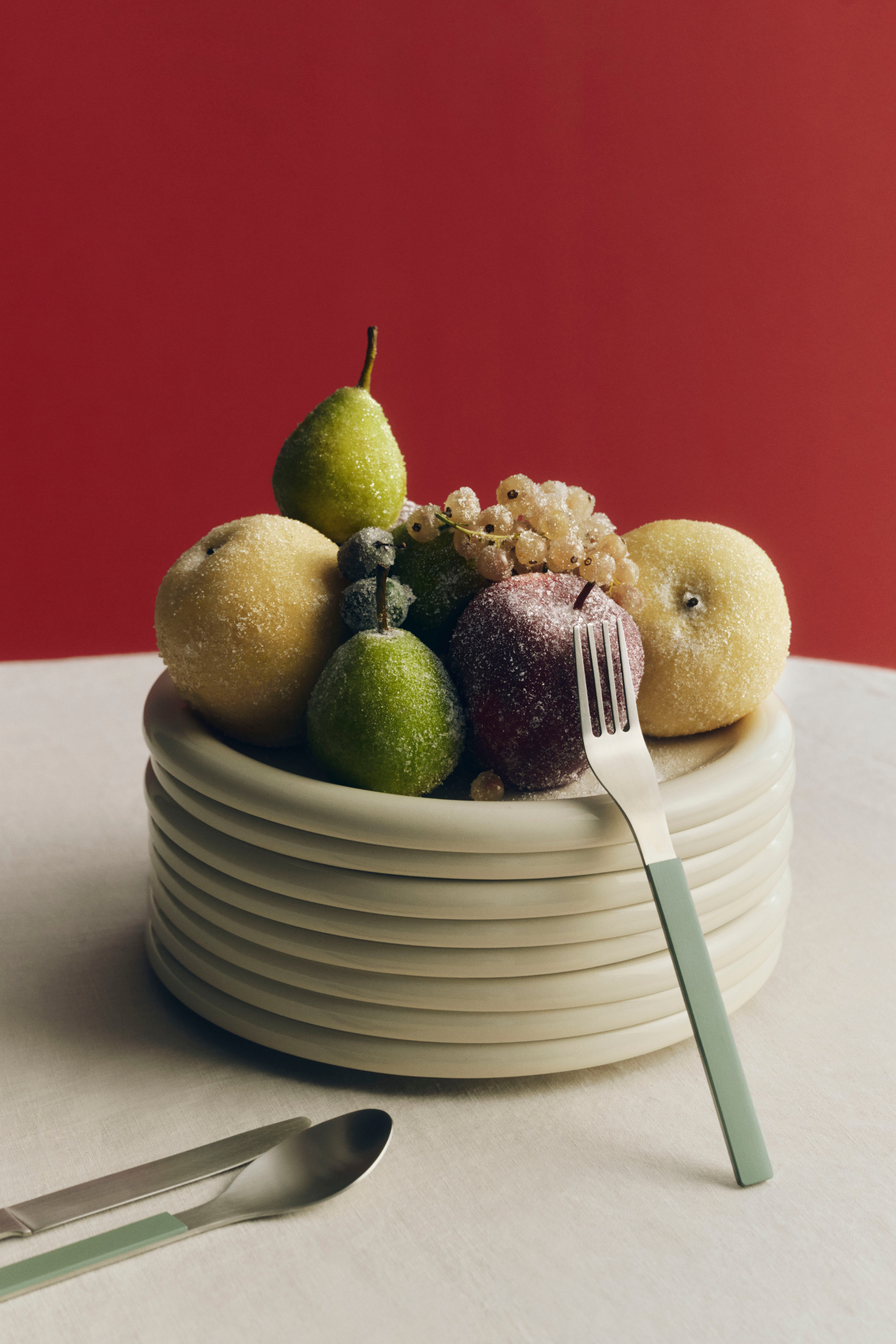 Barro tányérkészlet, 2 db, ø18, törtfehér