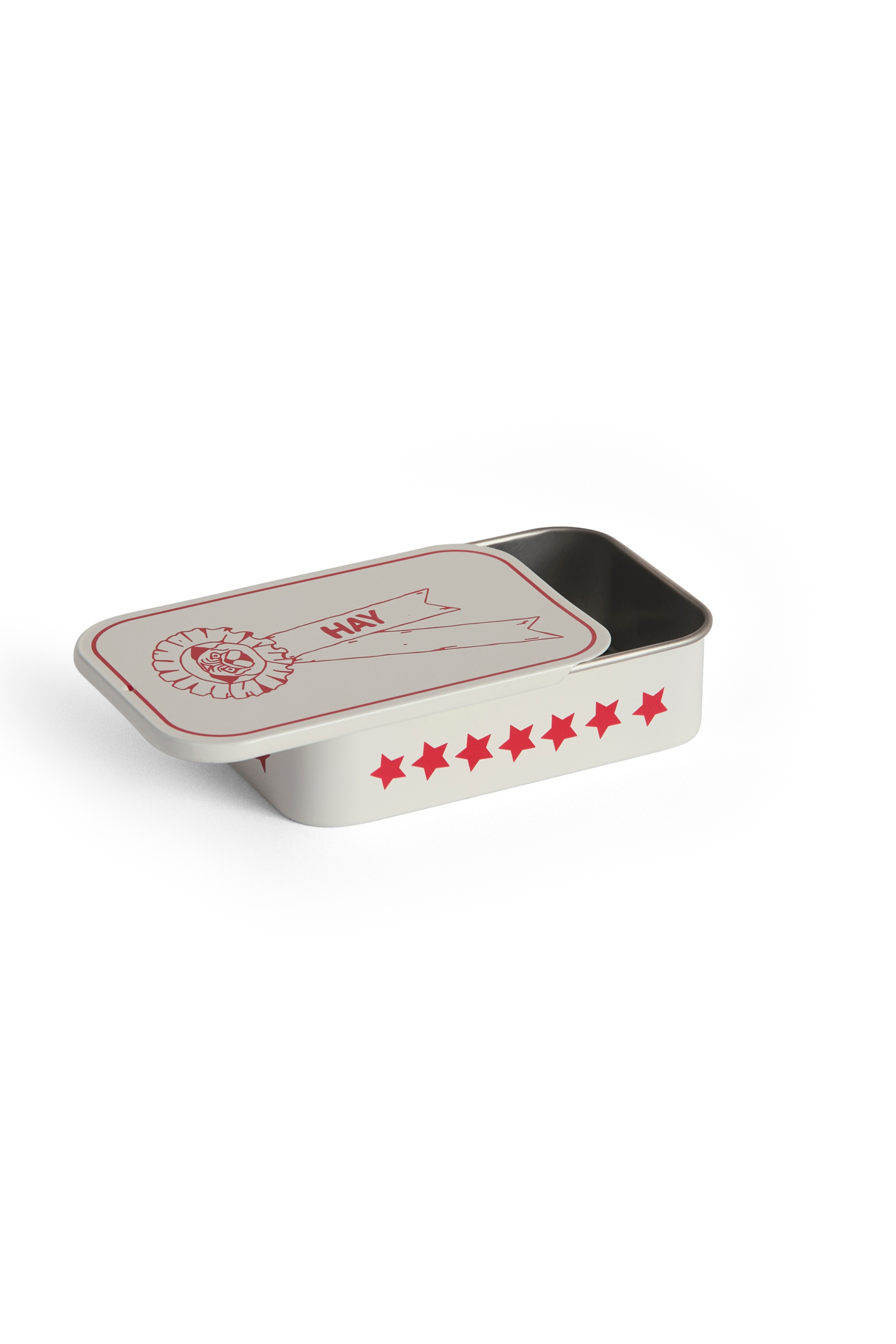 HAY Dogs Treat Tin Red and white