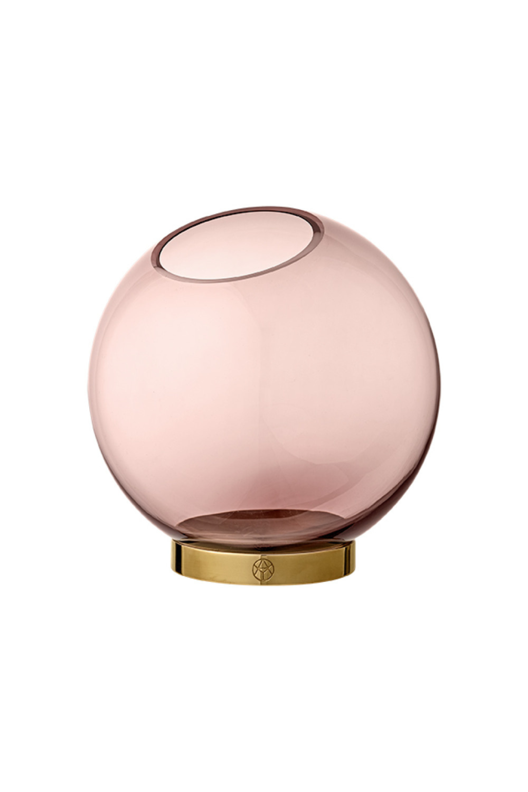 Globe rosegold váza talapzattal