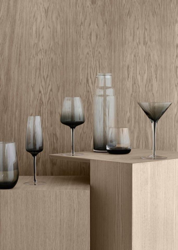 Smoke white wine glass | Broste Copenhagen | Home of Solinfo