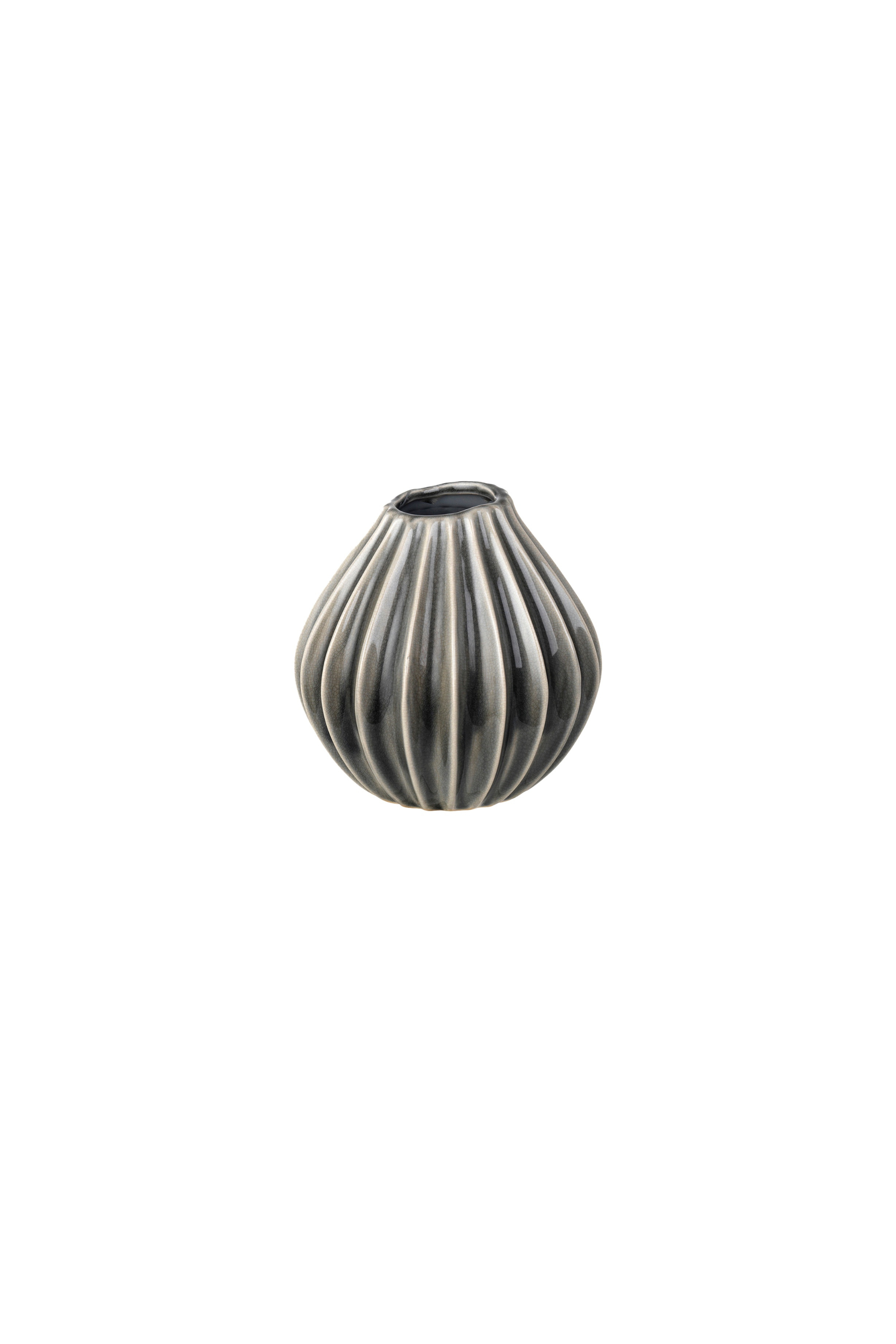 Wide Vase S smoke grey