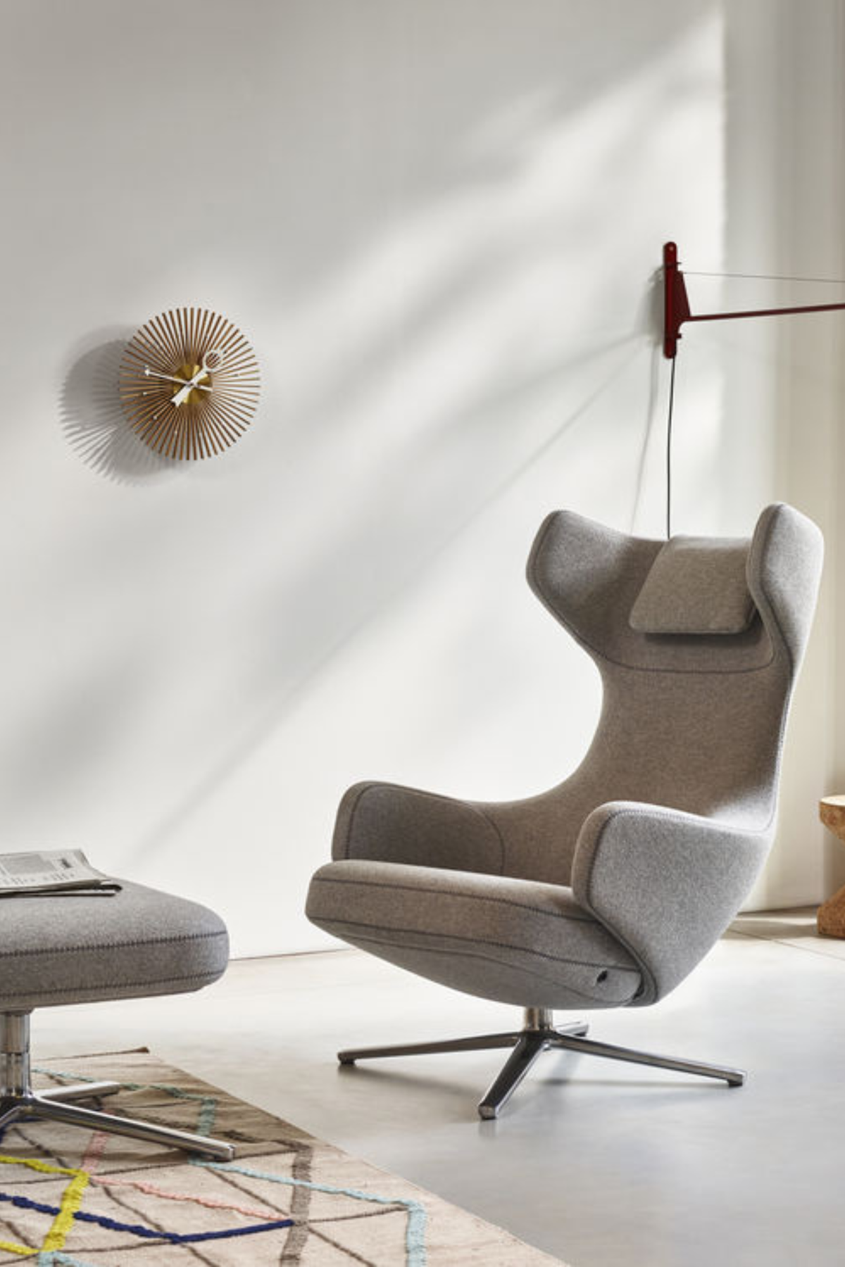 Grand Repos Lounge Szék, Cosy 2 Keresztöltéssel, Pebble grey