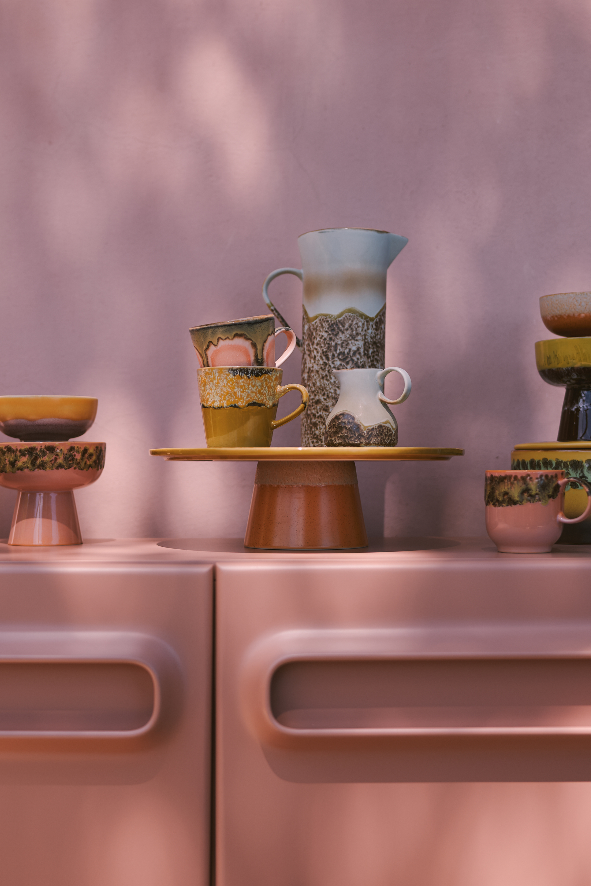 70s Ceramics: Papaya tálca