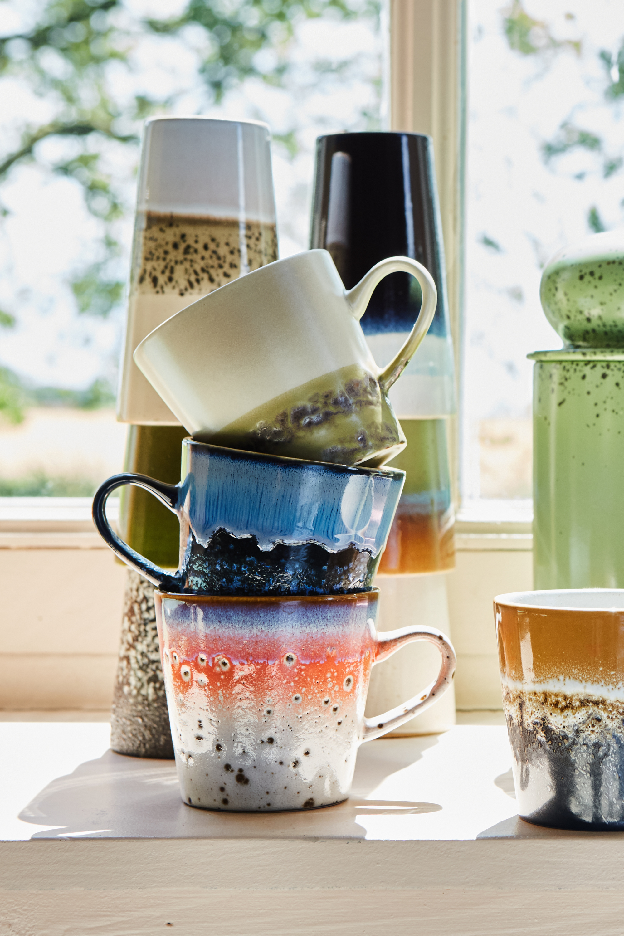 70s Ceramics: Asteroids americano bögre