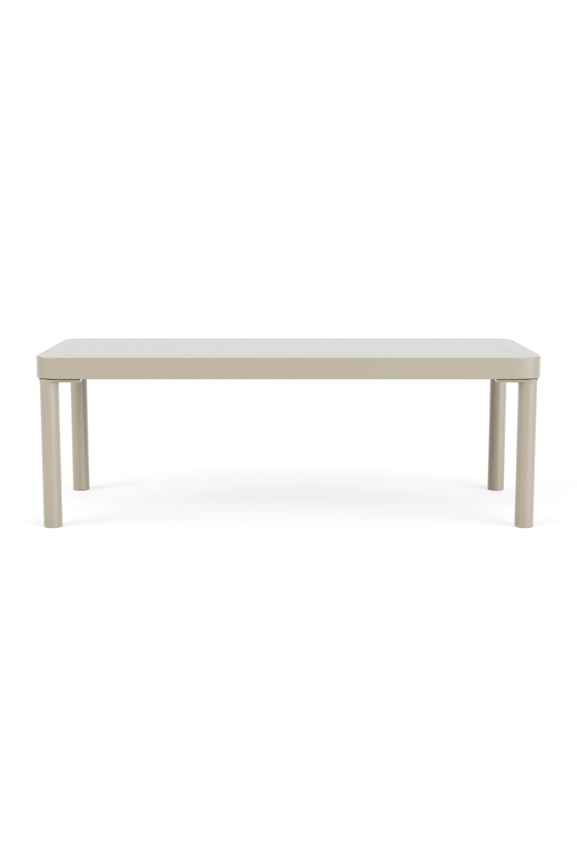 Hadley Outdoor Coffee table 30 x 70 Coral Sand Steel