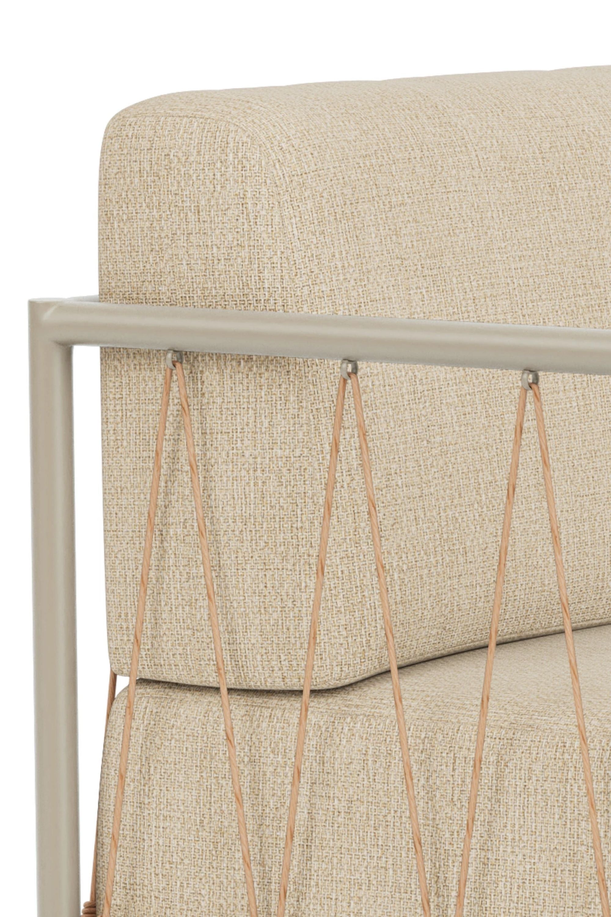 Hadley Outdoor Module 1-seater arm left Marzipan