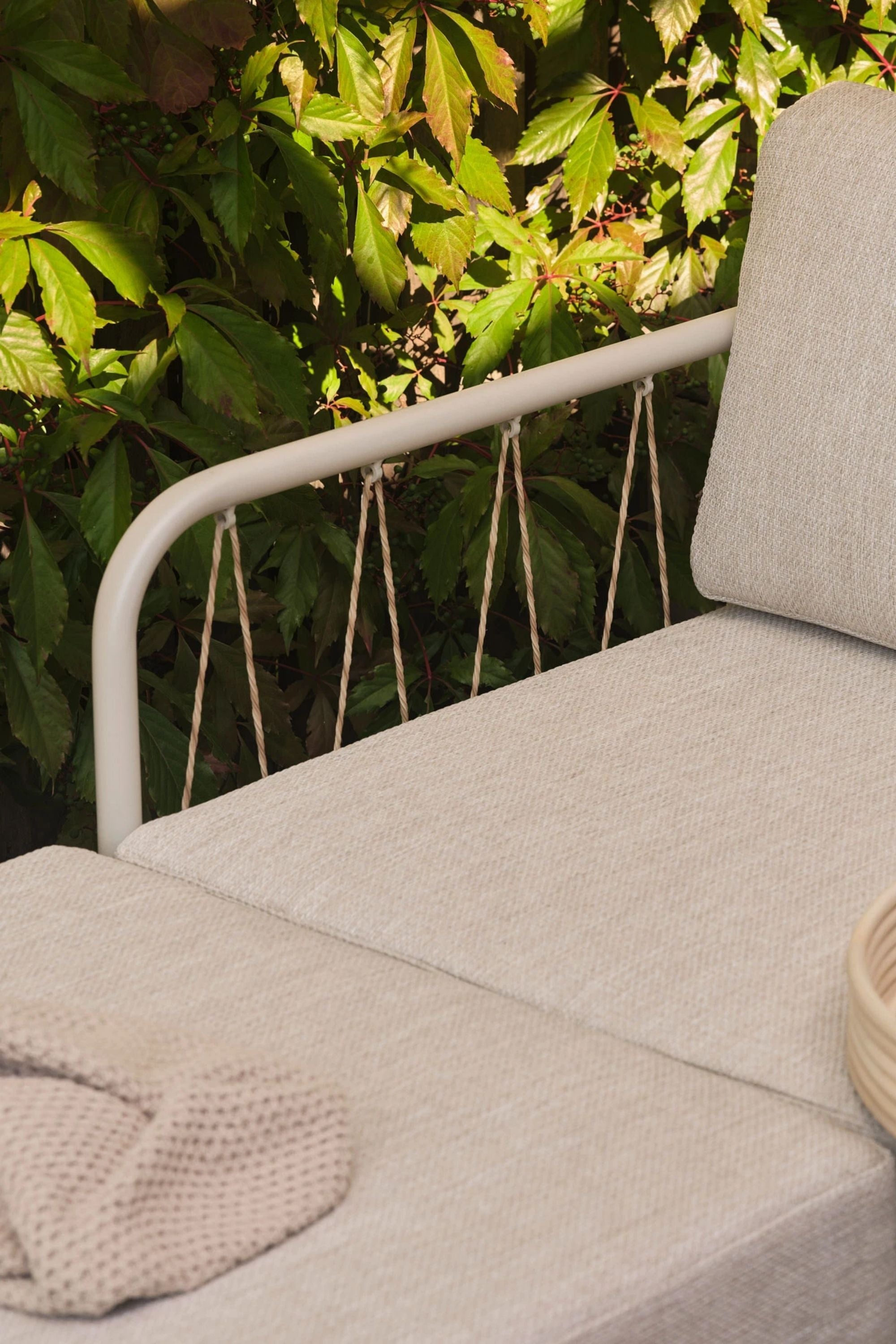 Hadley Outdoor Module 1-seater arm right Marzipan