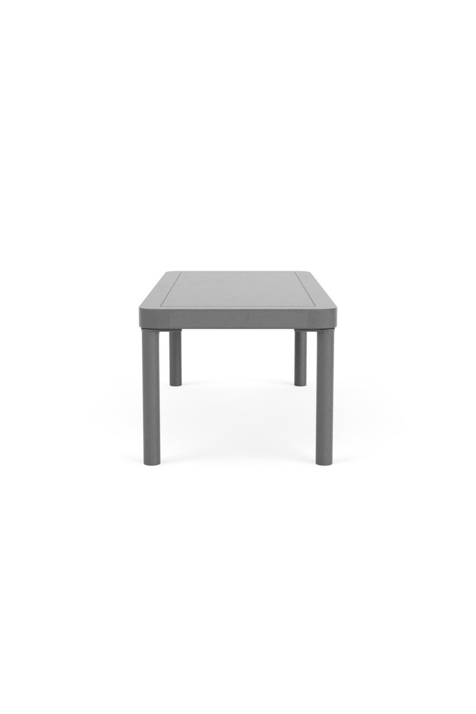 Hadley Outdoor Coffee table 30 x 70 Anthracite Grey Steel
