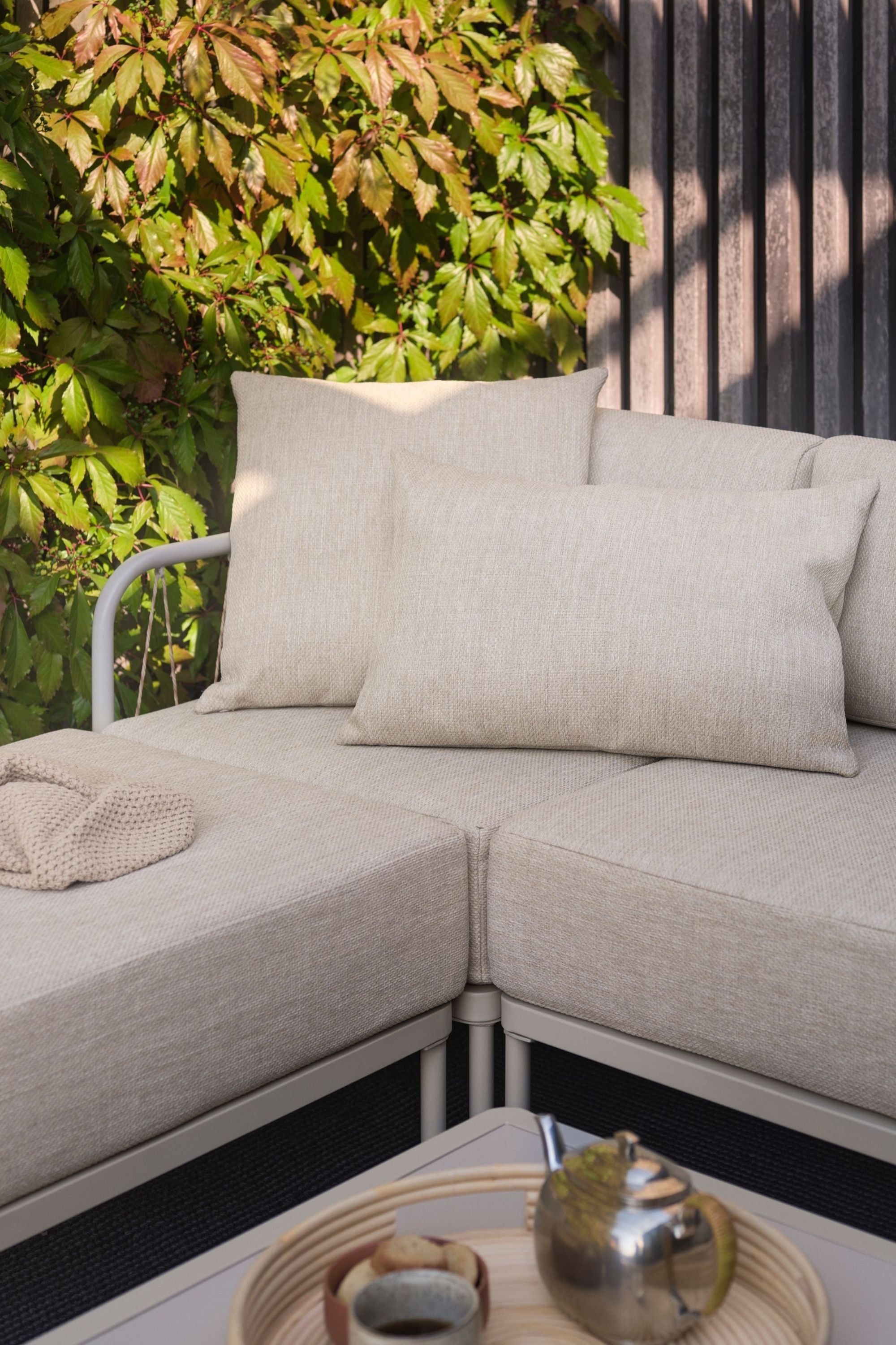 Hadley Outdoor Footrest Marzipan