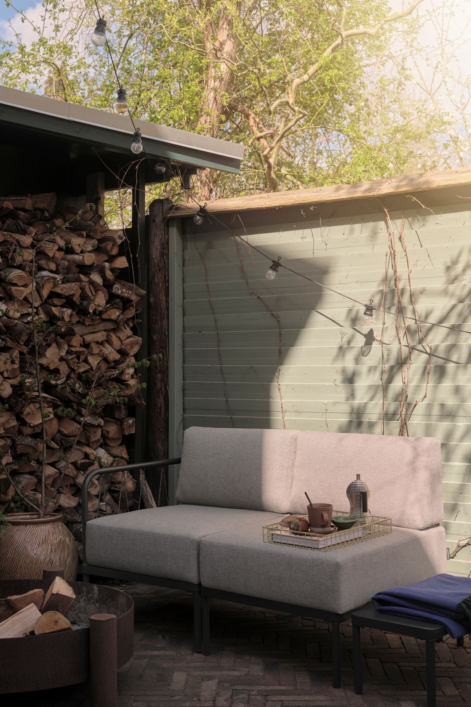 Hadley Outdoor Module 1-seater Sesame
