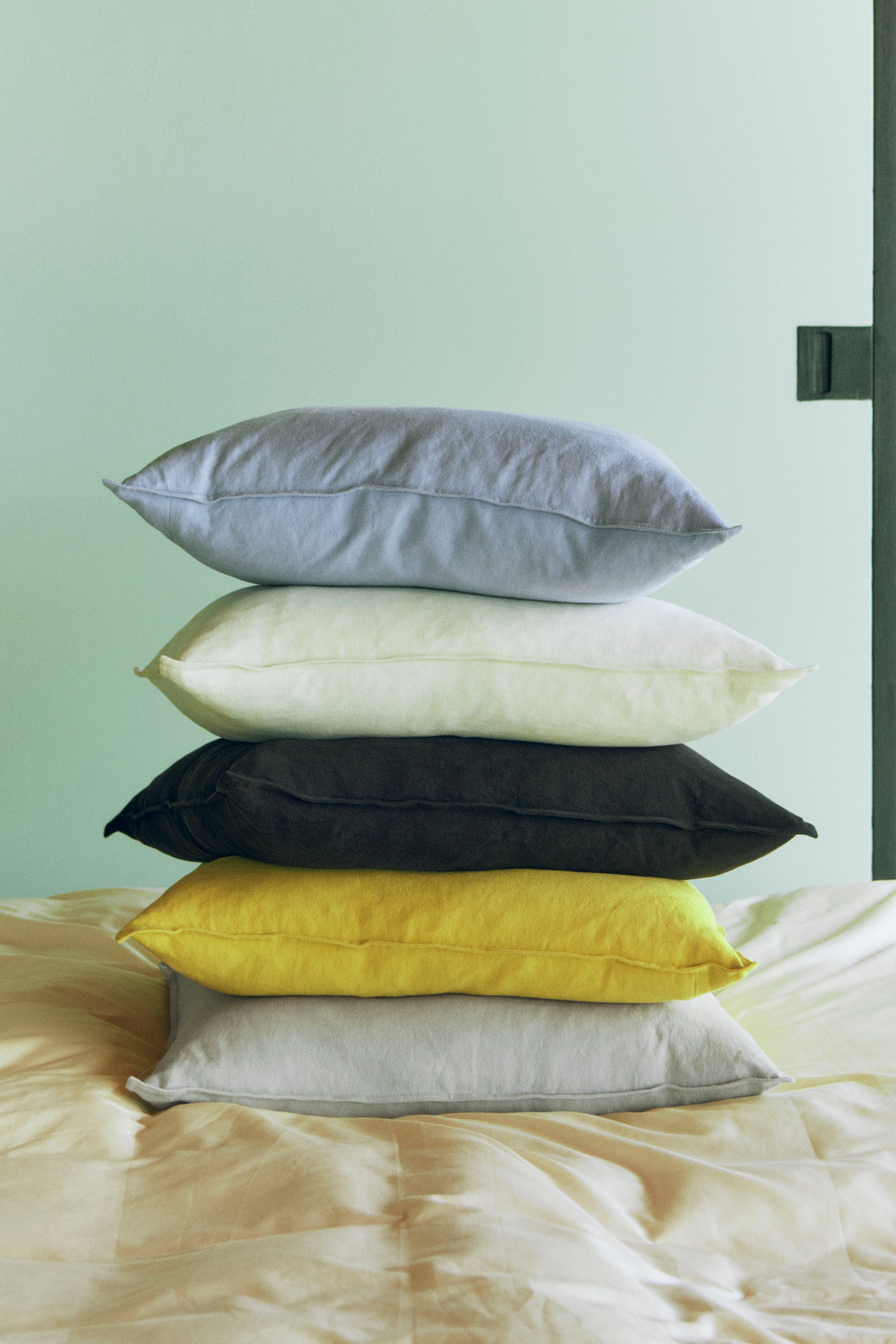 Linen Cushion-60 x 60-Sky grey | Hay | Home of Solinfo