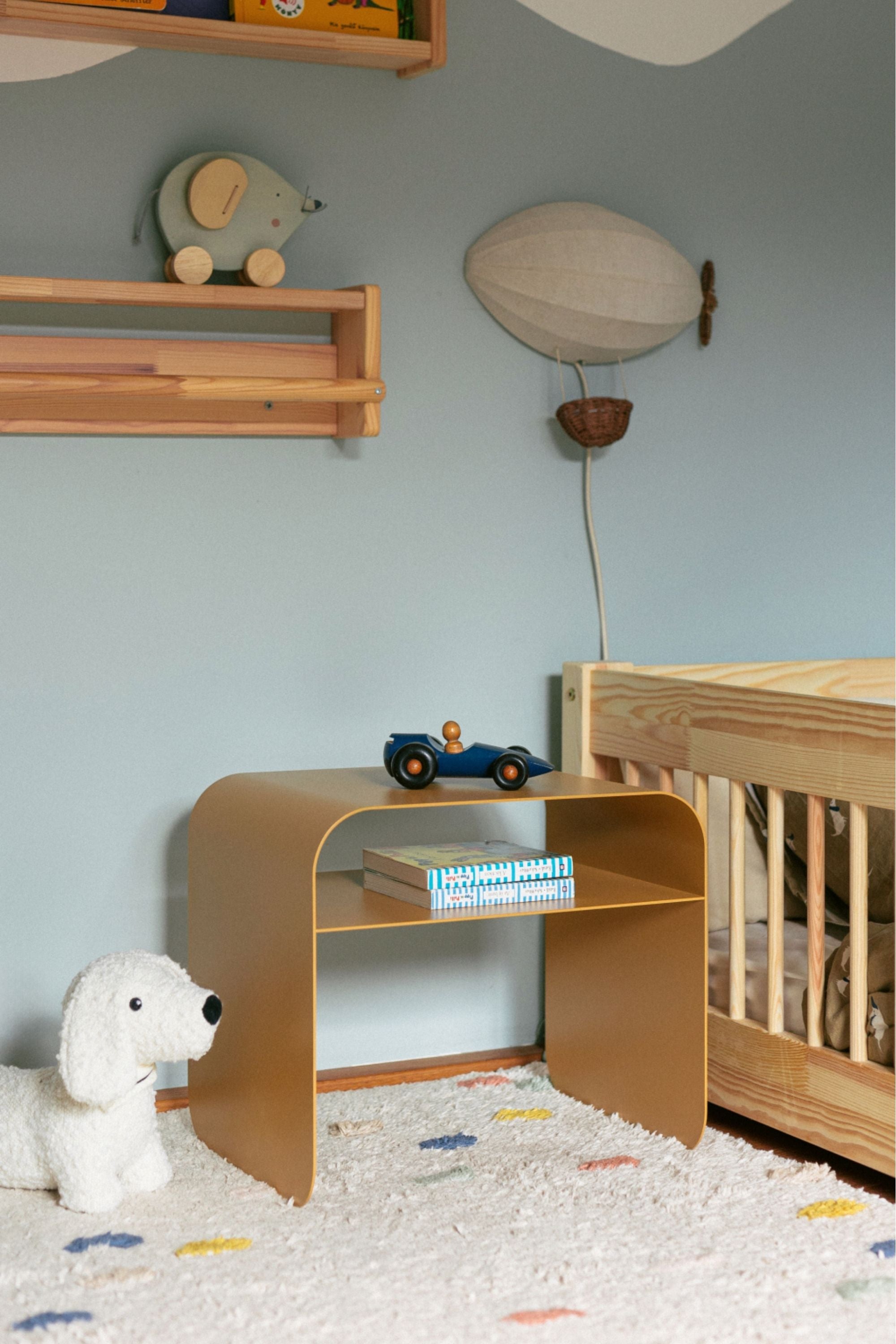 Mira cocoa side table