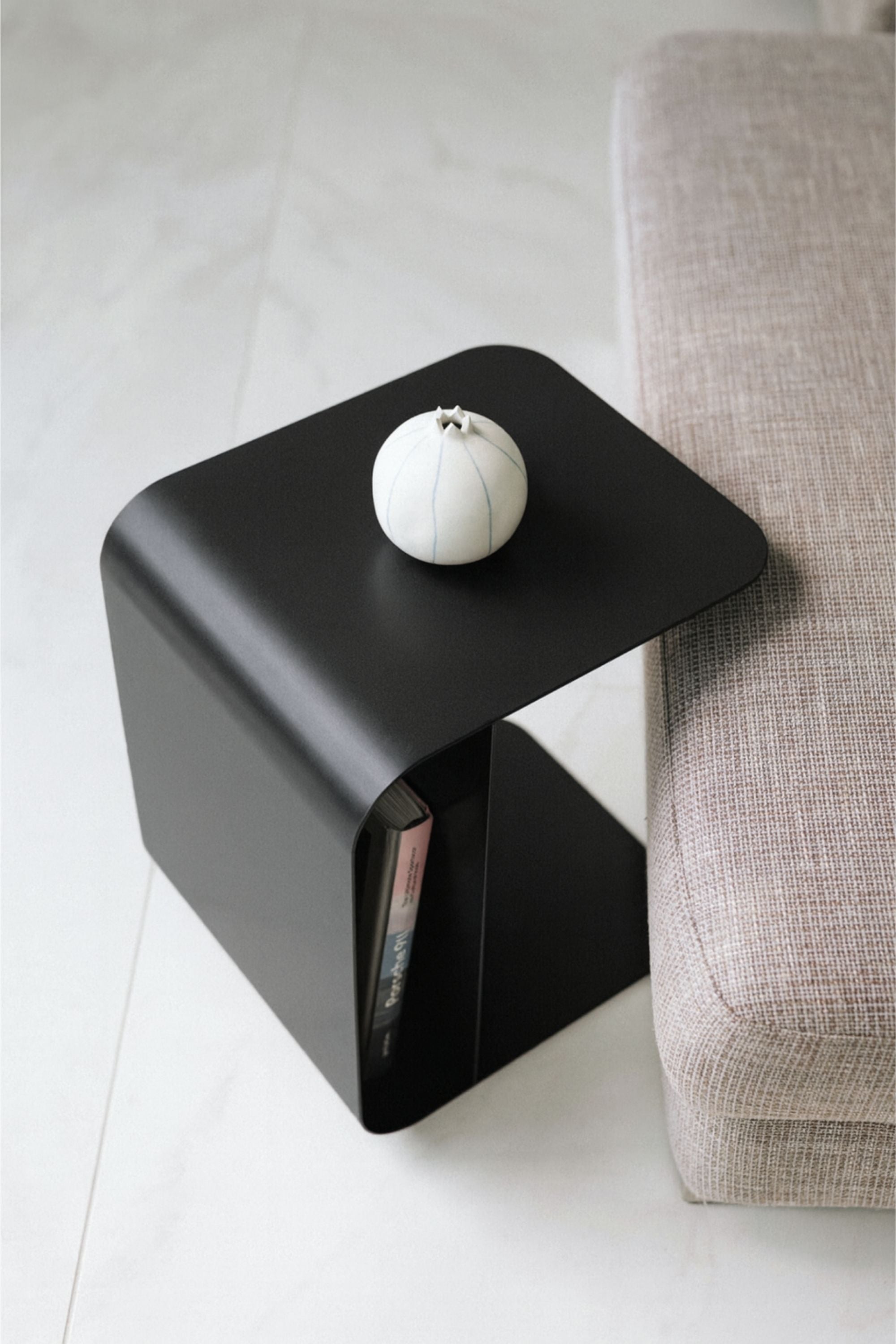 Mira cocoa side table