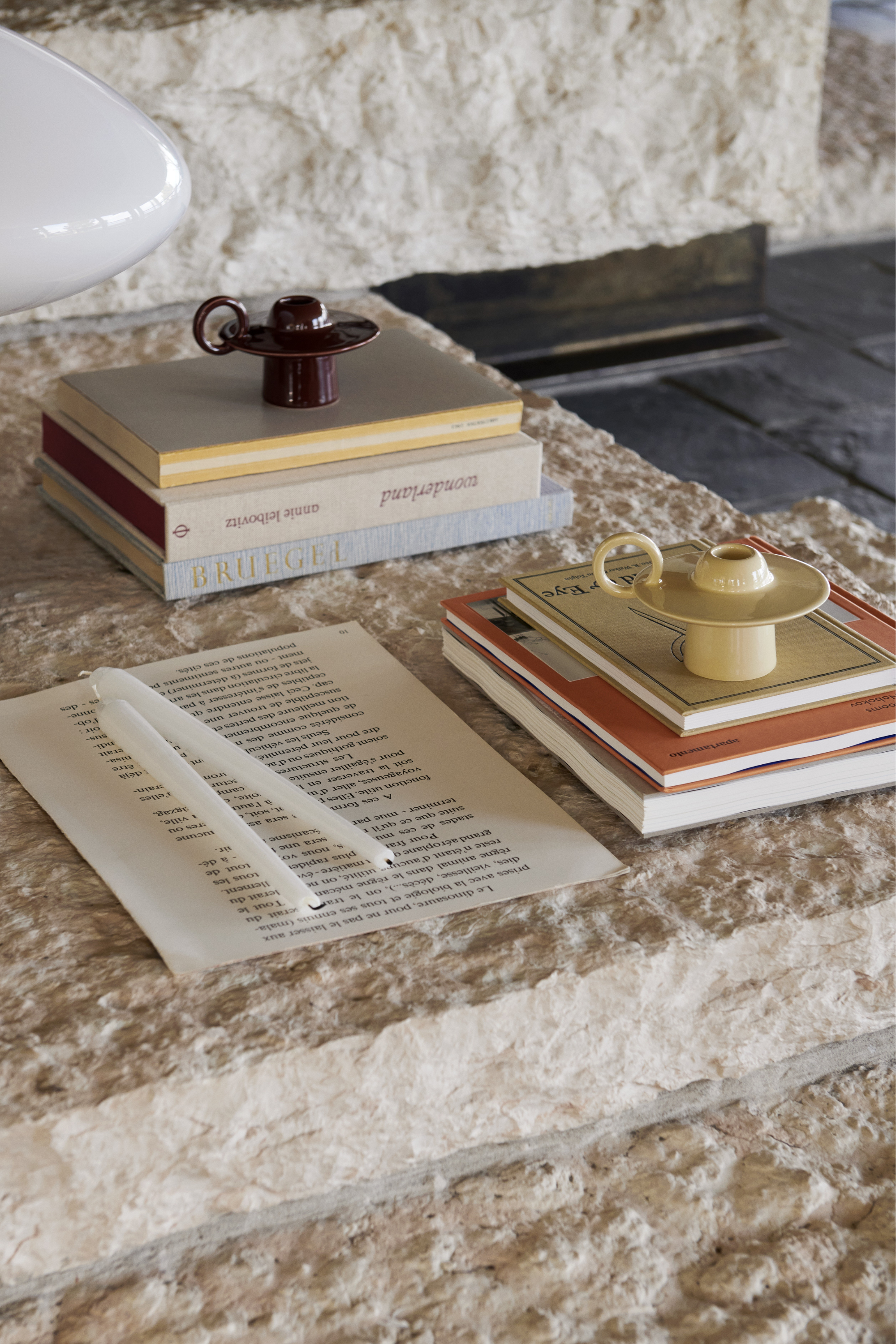 Momento JH39 Vörös-Barna Gyertyatartó