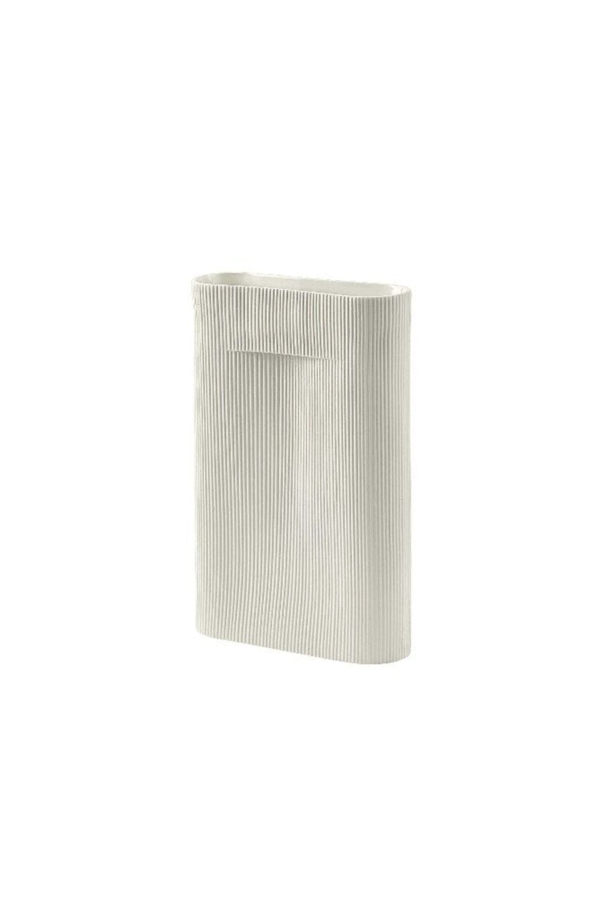 Ridge off white vase 48,5 cm
