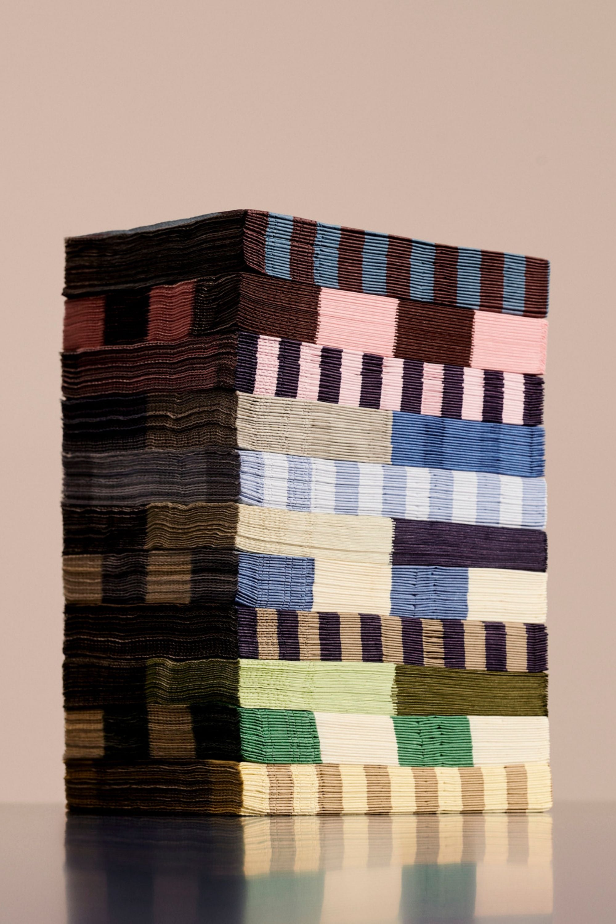 Pattern szalvéták, 20 db, világos rózsaszín - sötétkék