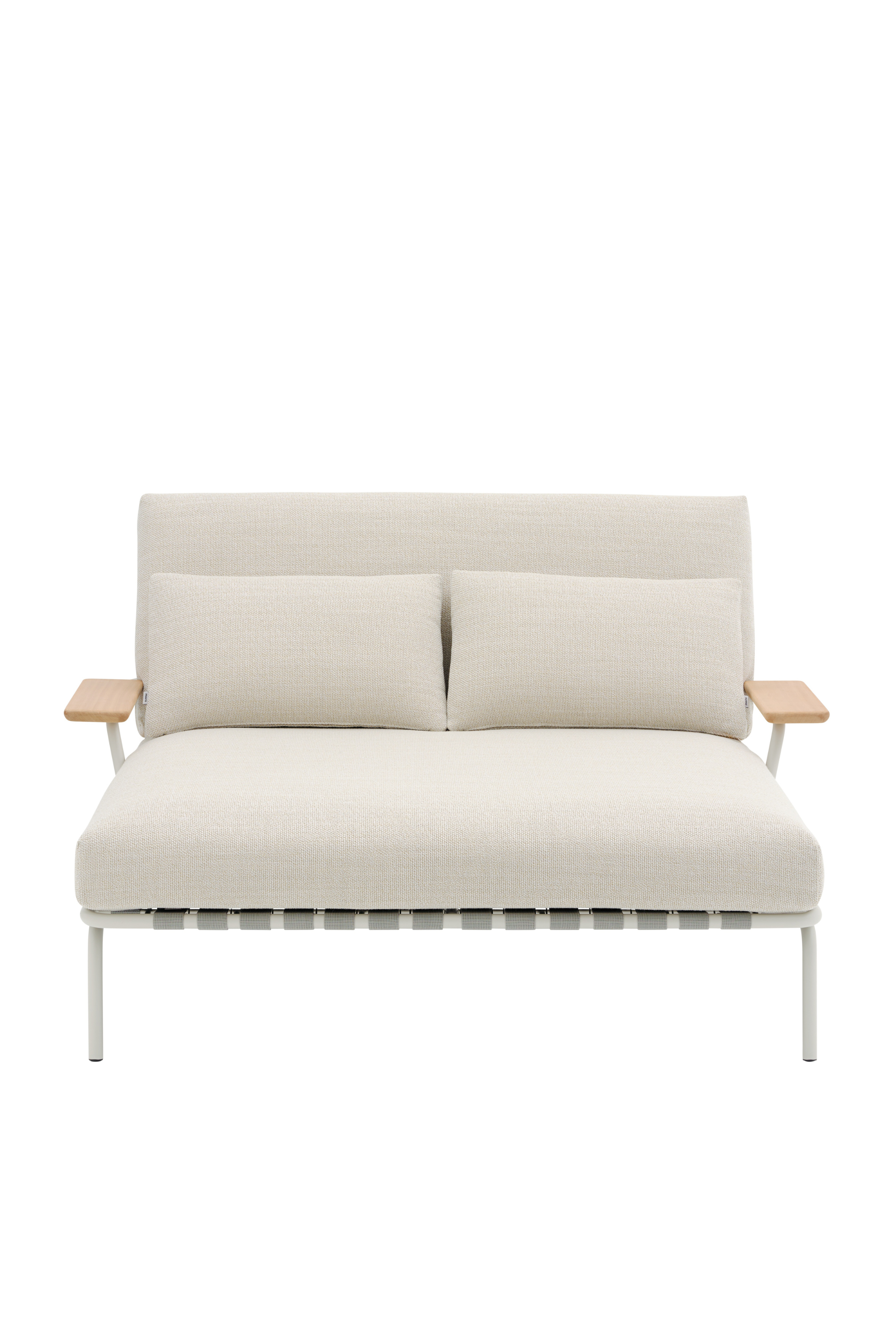 Settle Lounge kültéri ágy karfával - Laze 1/Szürke
