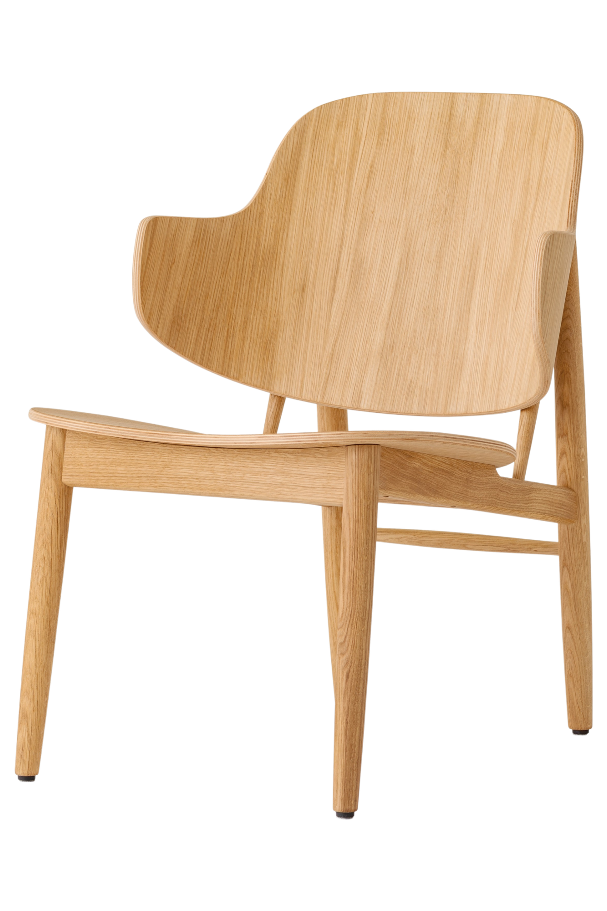The Penguin Wooden Lounge Chair, natural oak