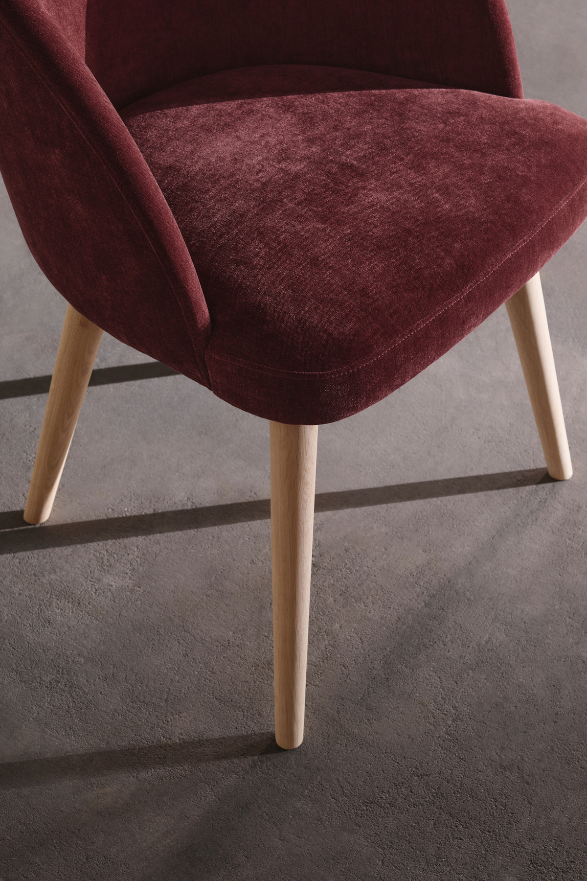 Holly Dining chair Moss Burgundy
