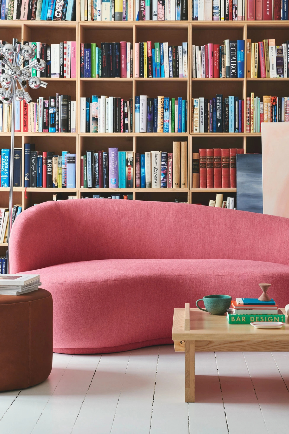 Rose 2,5-seater sofa left, Firenze Bubble Gum