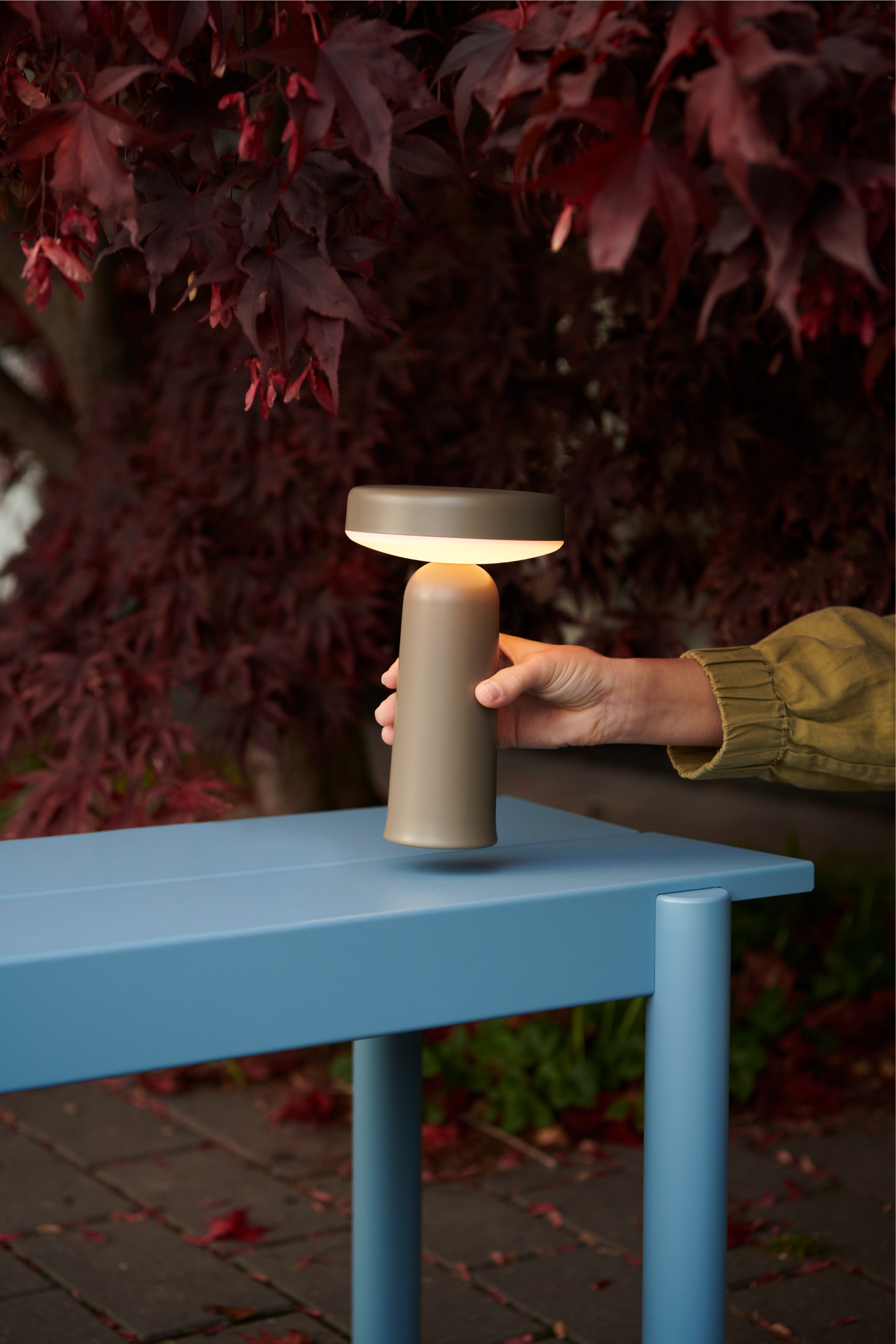 Ease Taupe Portable Lamp