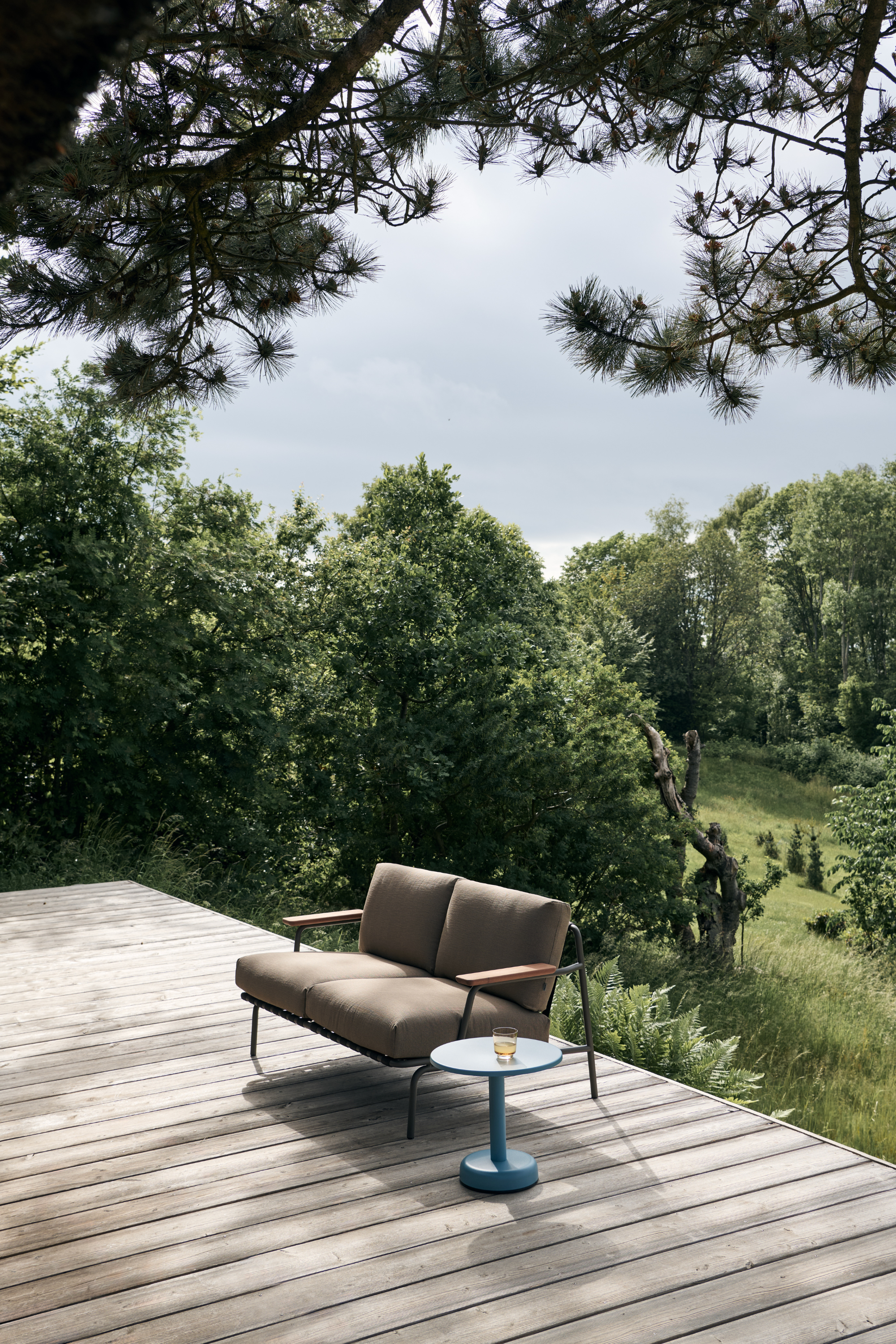 Settle Sofa 2 Seater Ribbed Weave 5/ Taupe