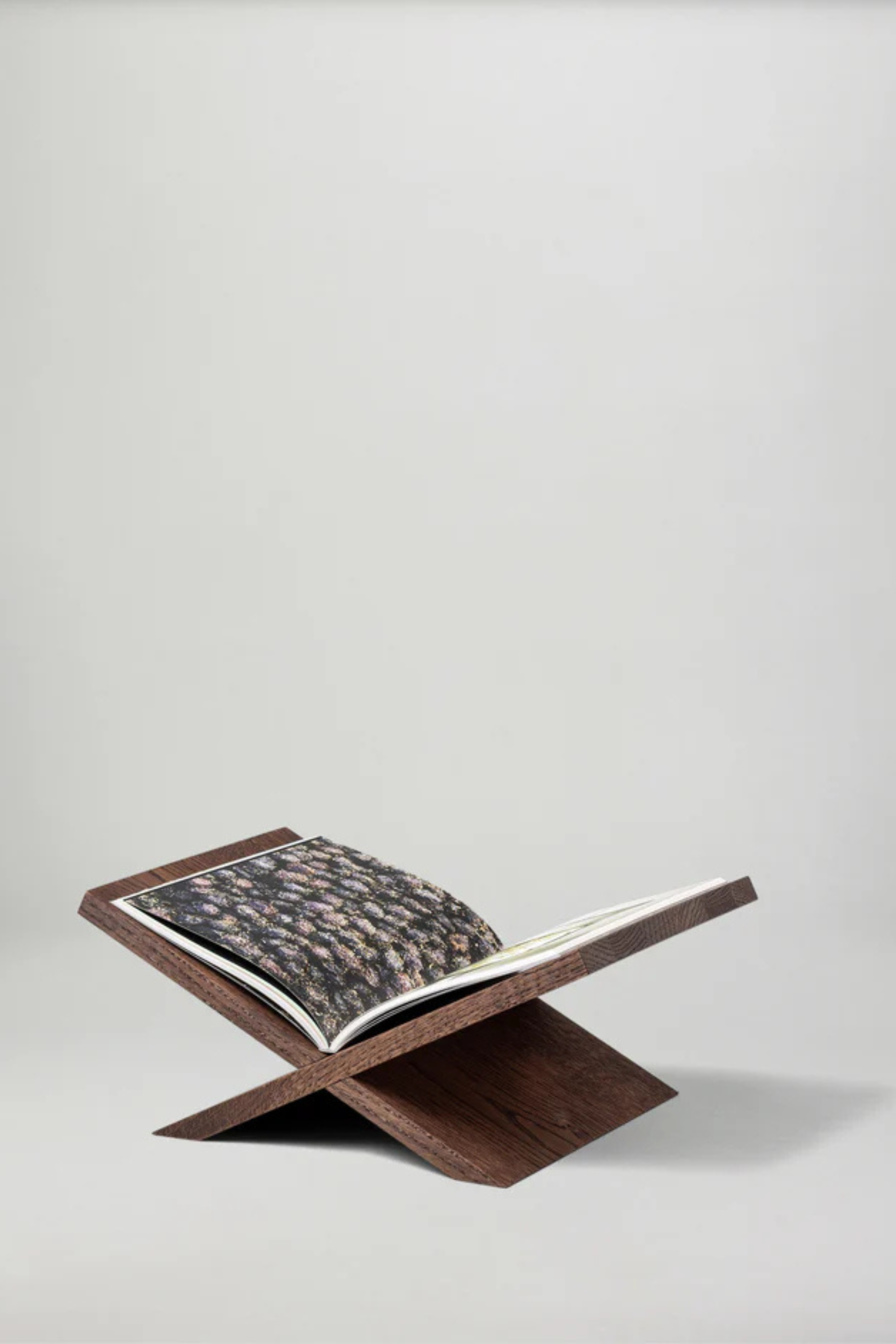 Rest Bookstand, Smoked Oak