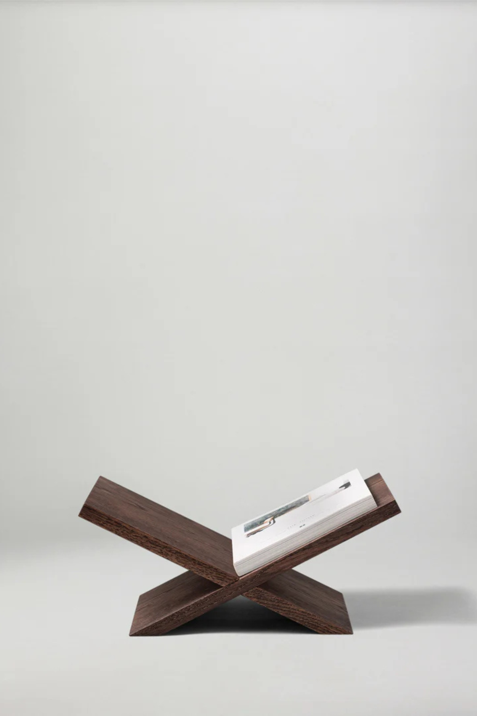 Rest Bookstand, Smoked Oak