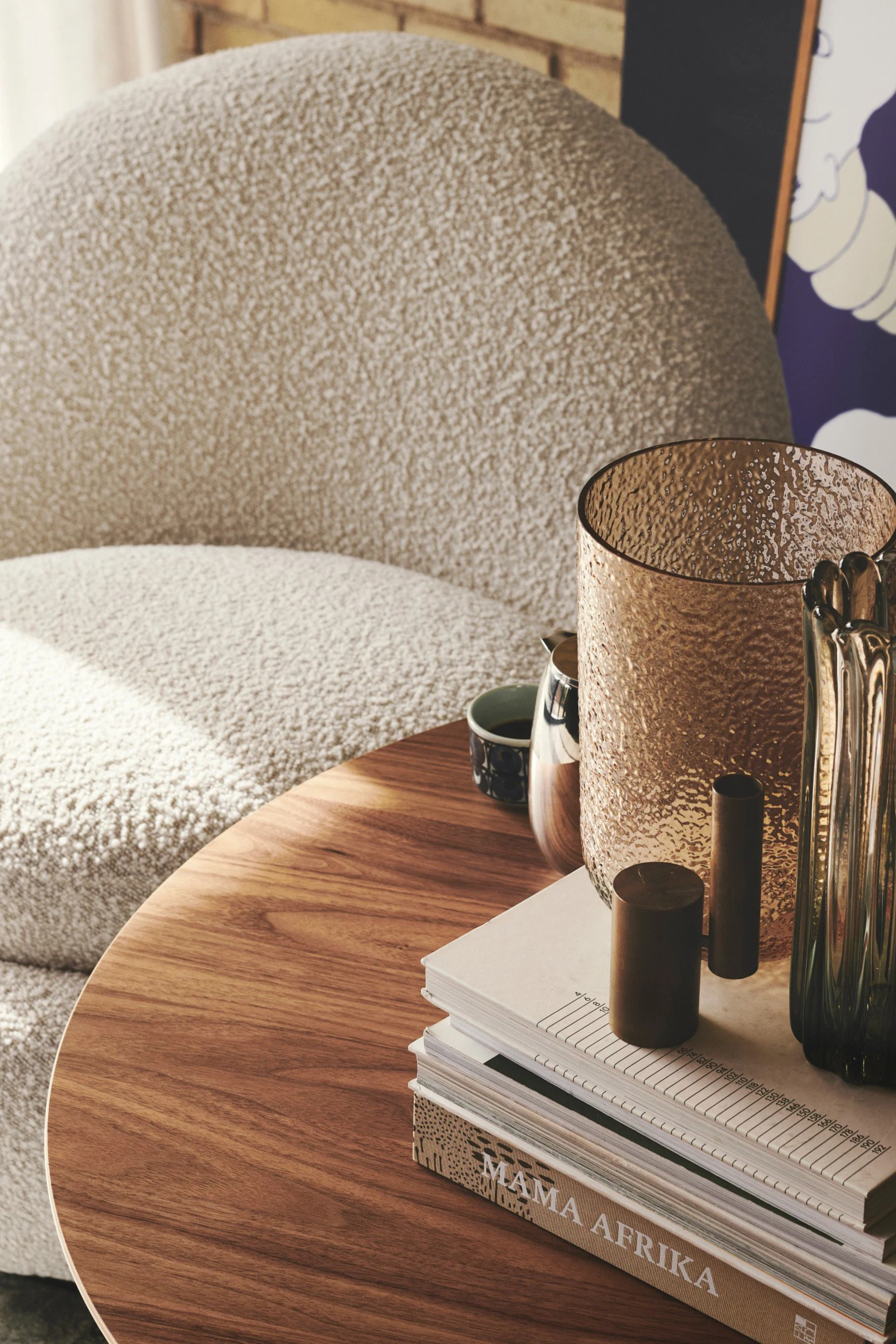 Hubert Coffee table ø90 cm Walnut