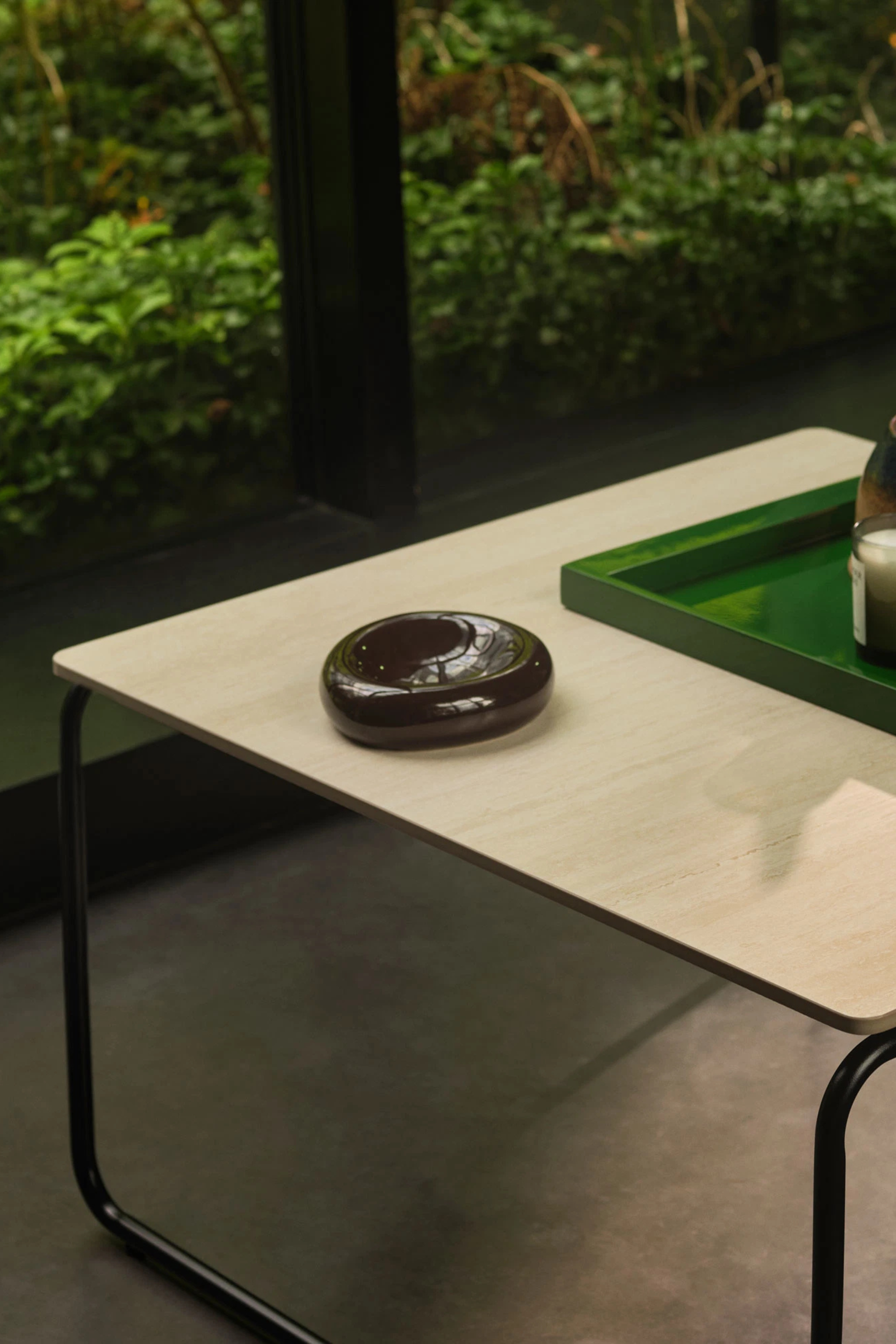 Marlon Coffee table, 70x70 cm Black Metal