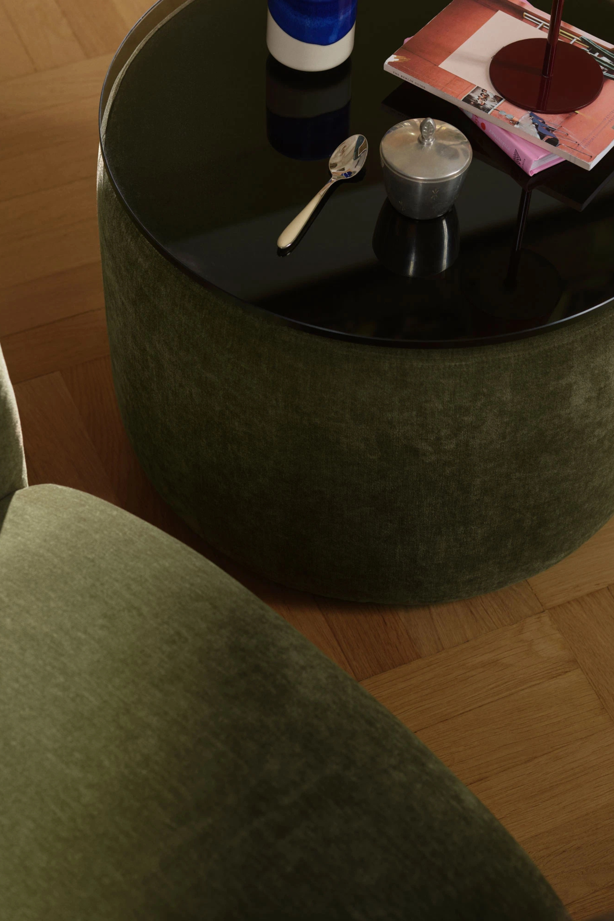 No. 9 Moss Olive puff