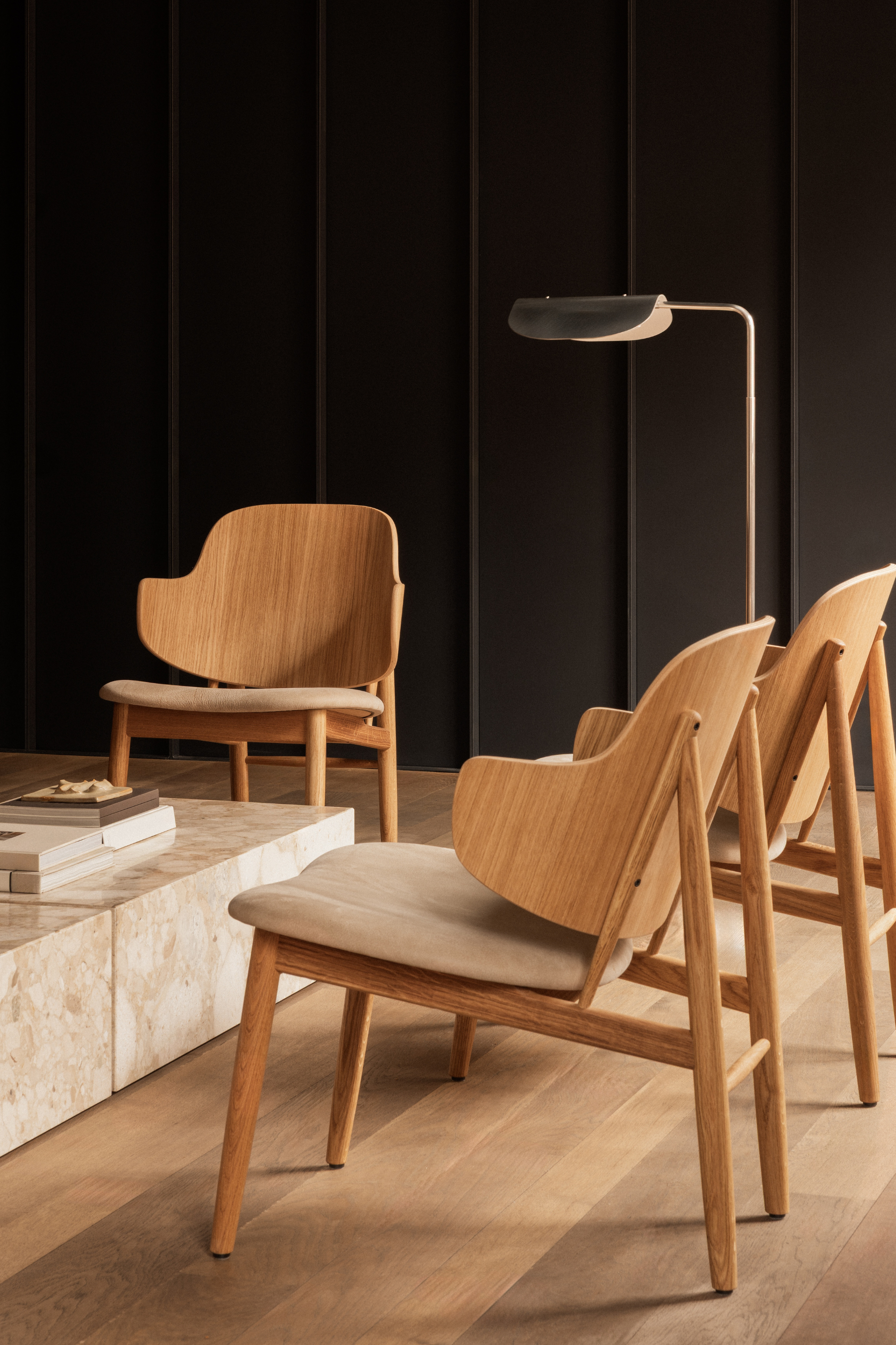 The Penguin Wooden Lounge Chair, natural oak