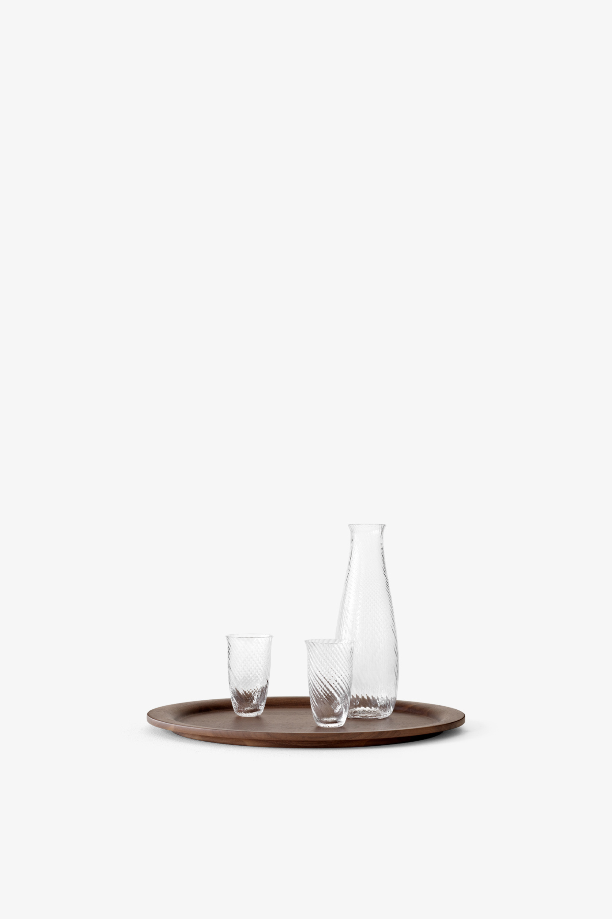 Collect Tray SC64 lacquered walnut