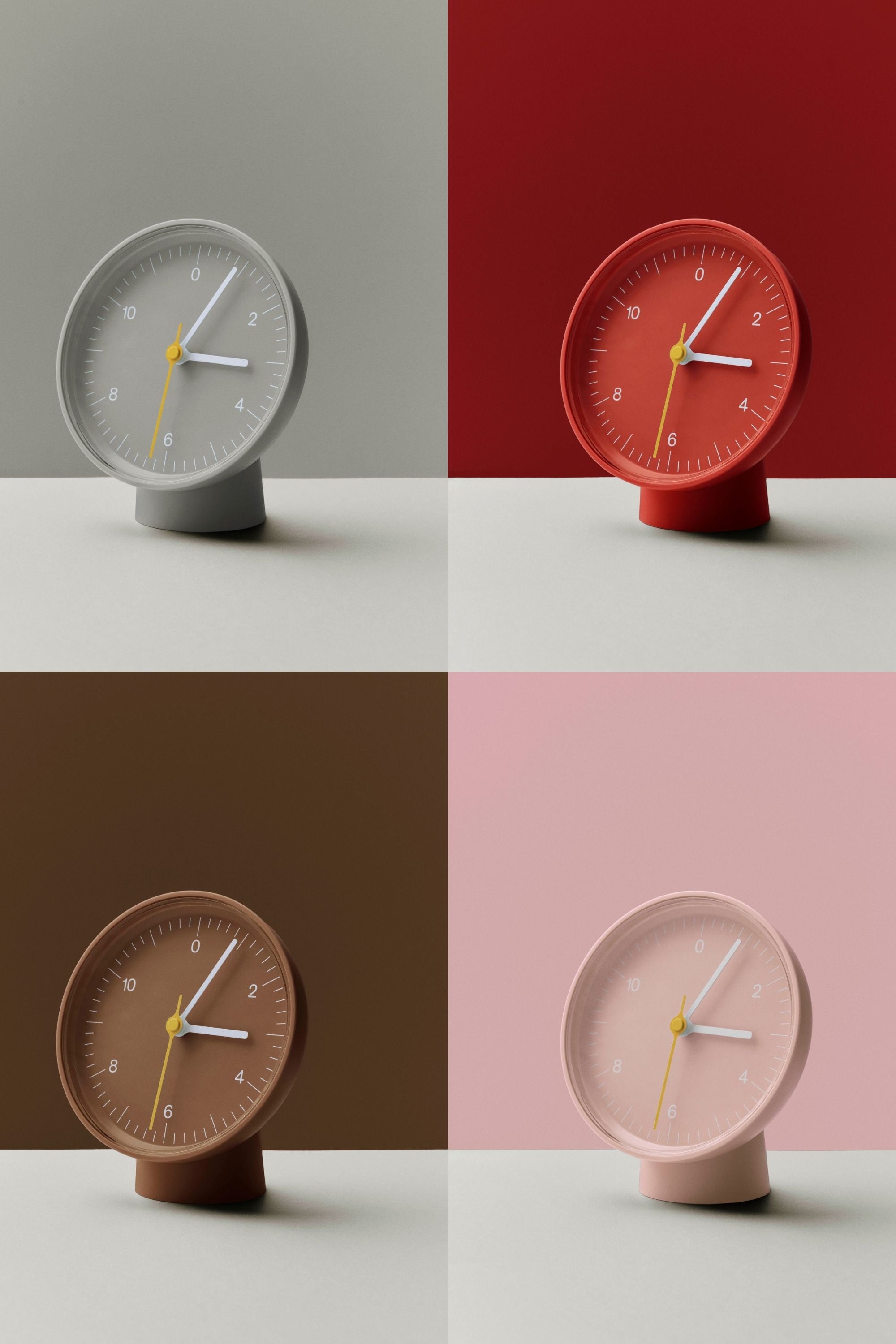 Table Clock red