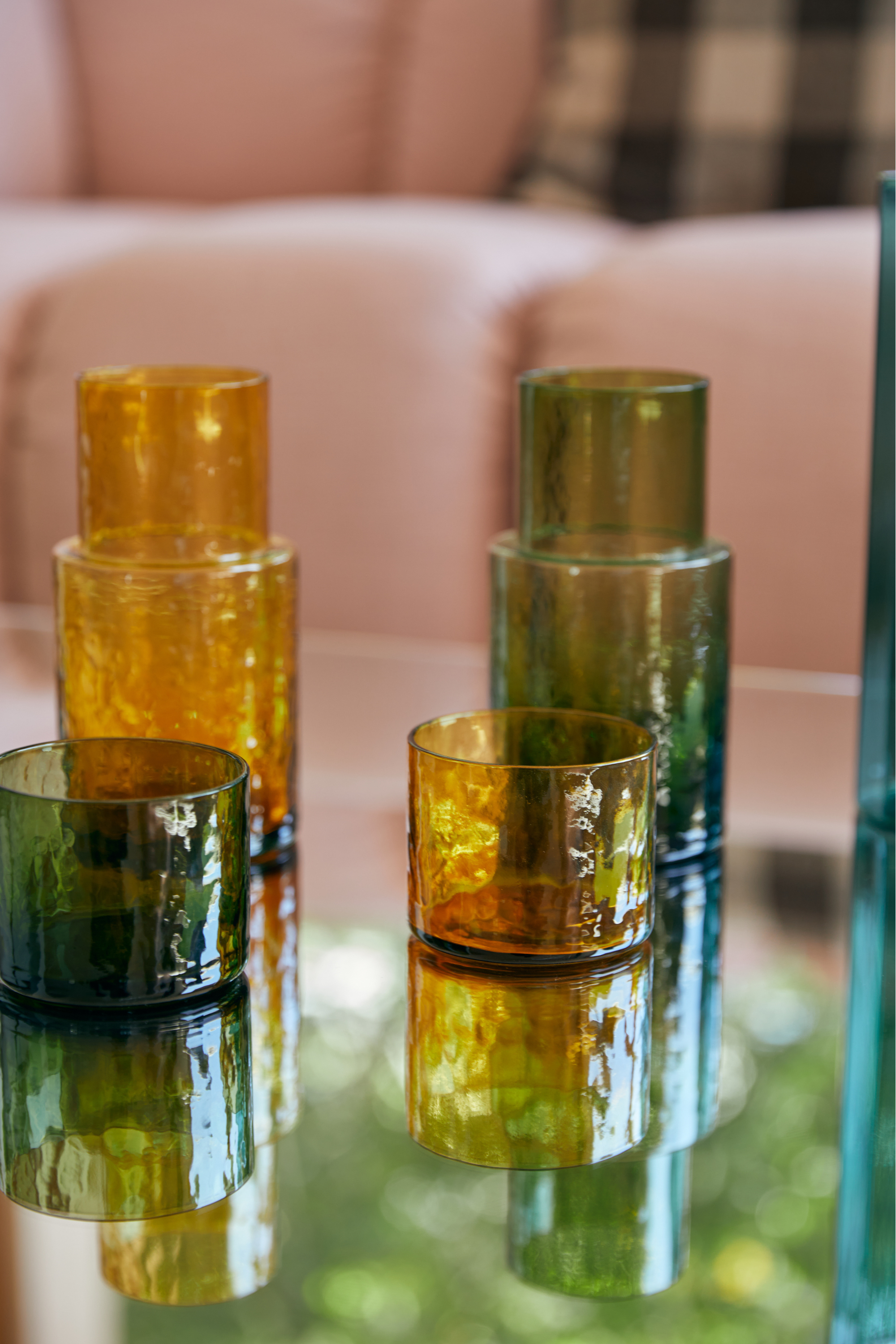 Tube glass amber