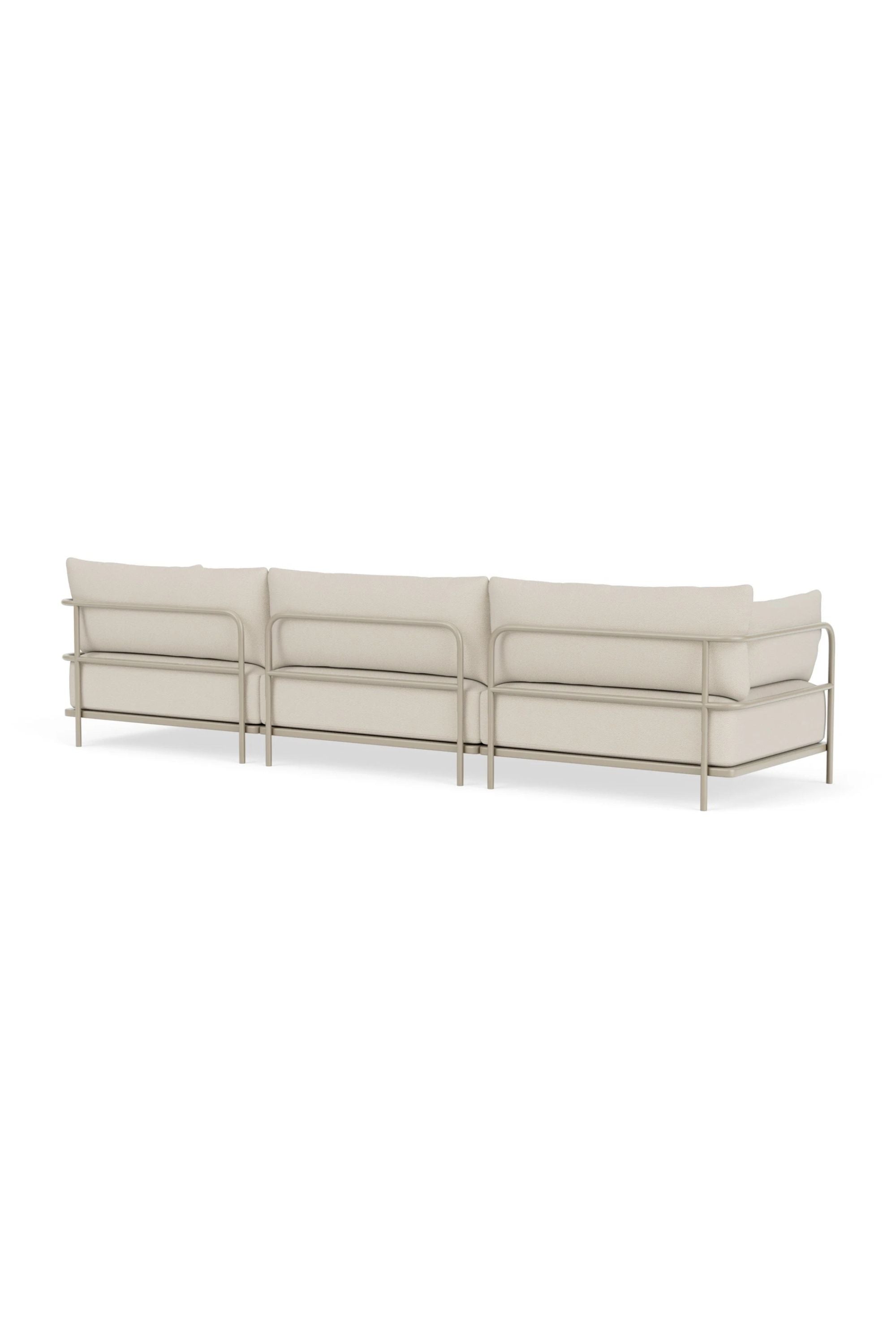 Vincent Outdoor 3,5-seater modular sofa Sandshell
