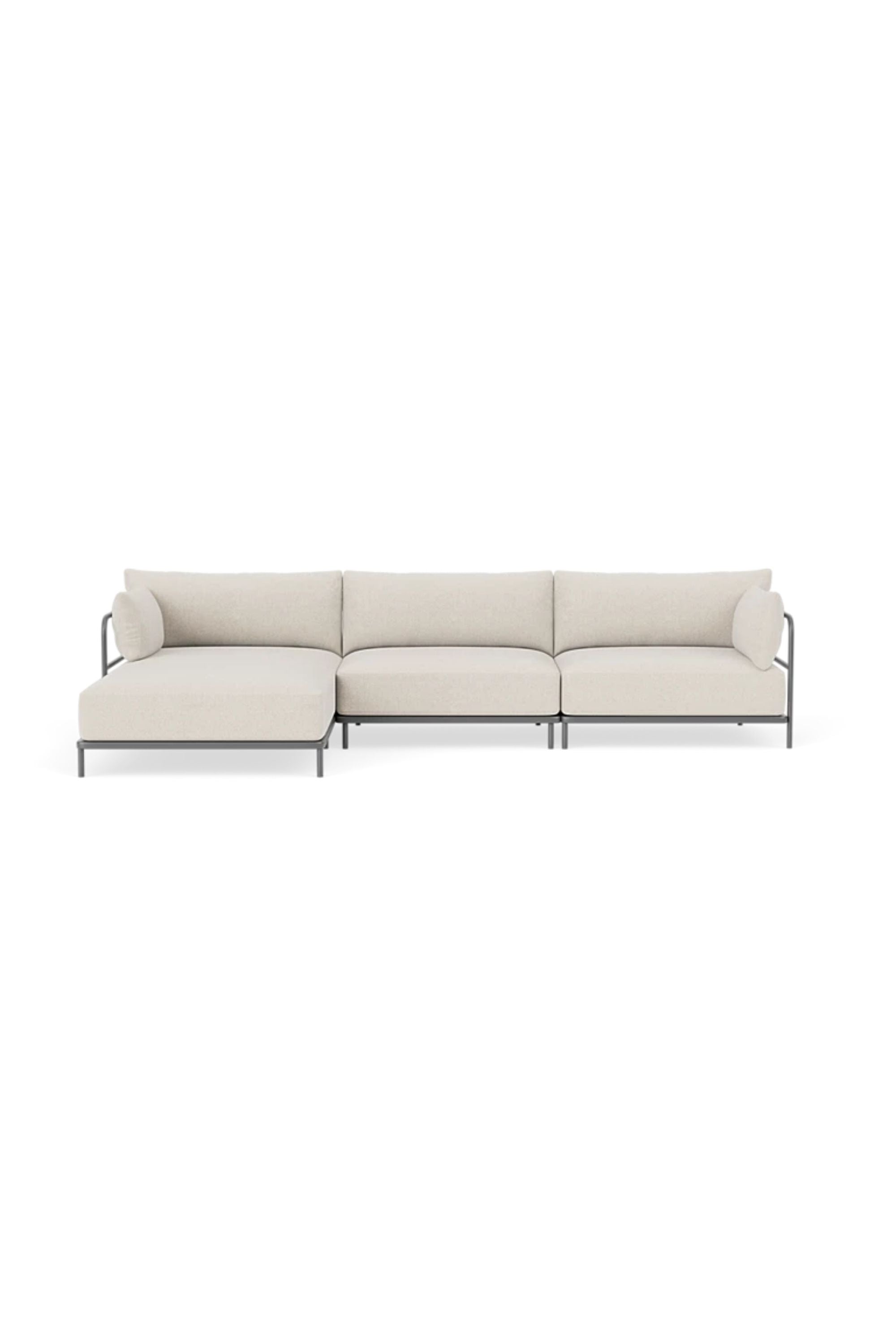 Vincent Outdoor 4-seater chaise left modular sofa Martinique