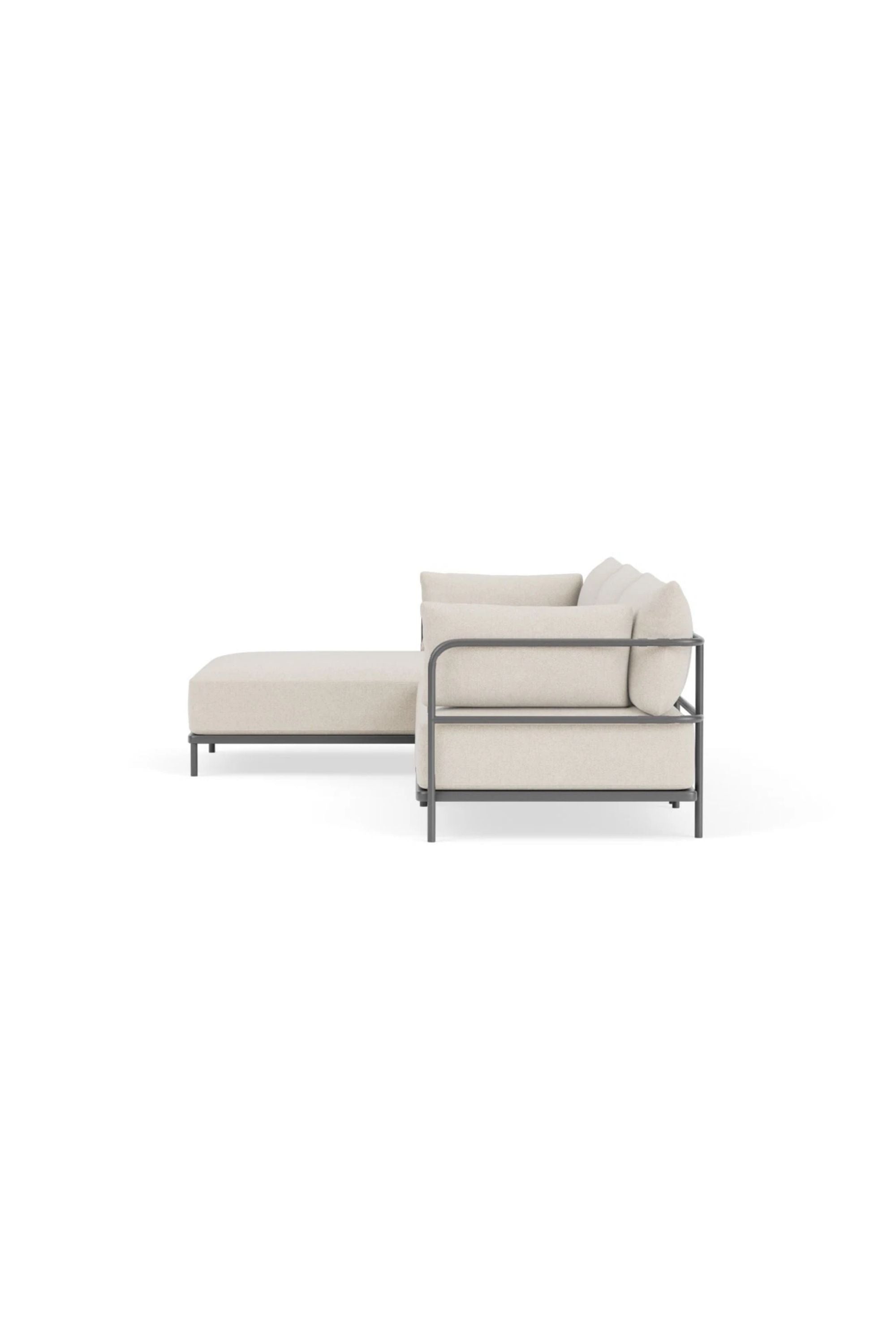 Vincent Outdoor 4-seater chaise left modular sofa Martinique