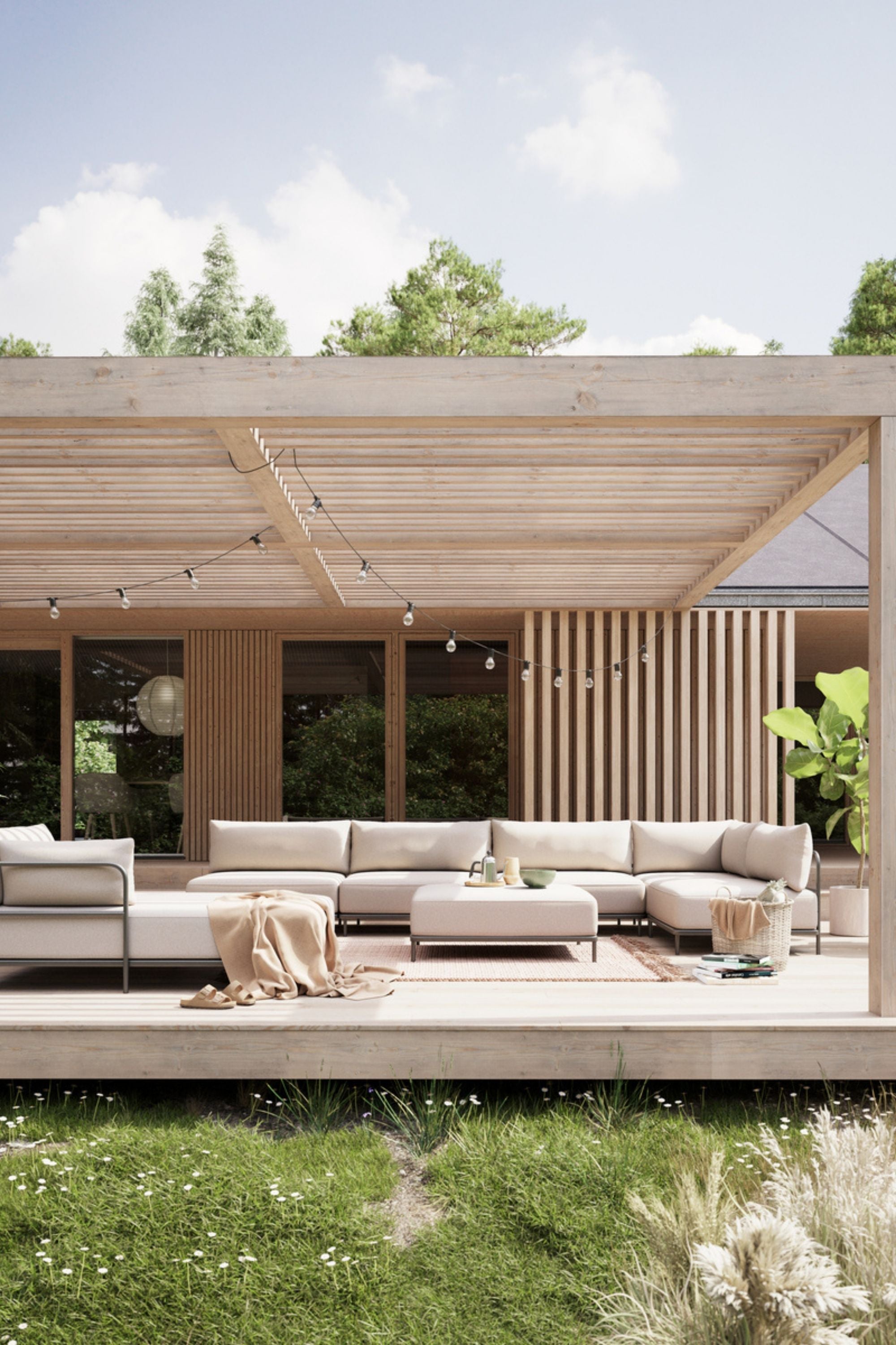 Vincent Outdoor Chaise longue arm left Martinique