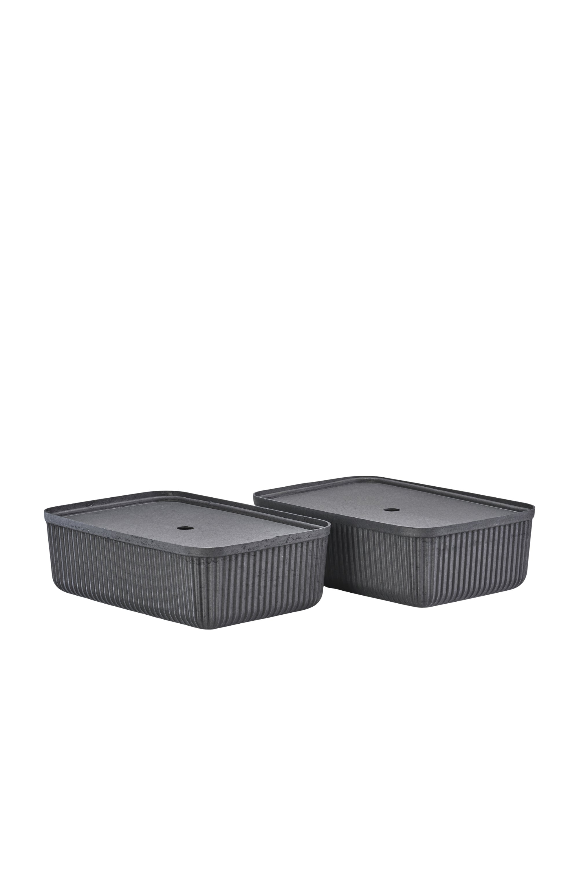 Pulp storage box 32 x 23 x 15 cm 2 pcs black