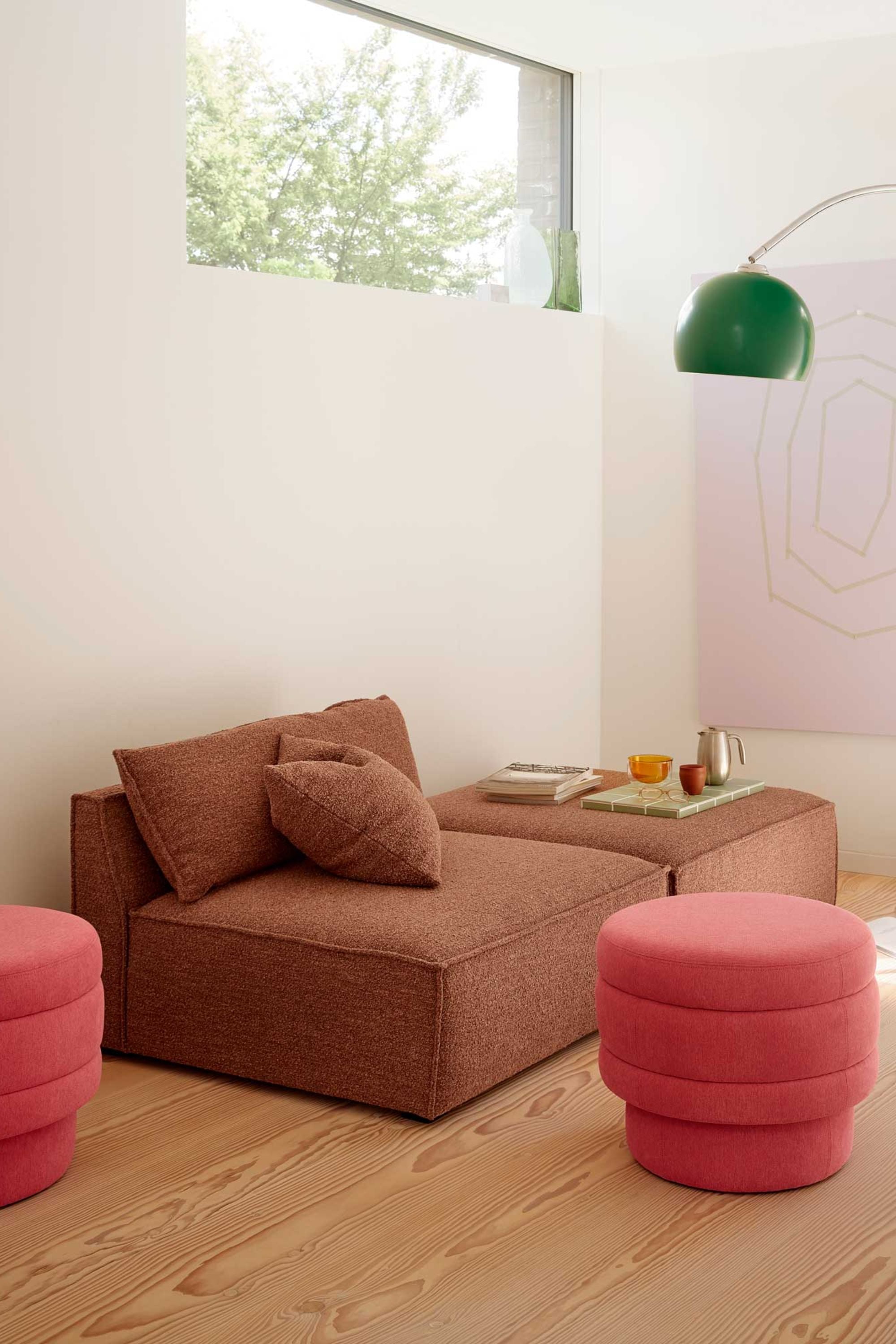 Daphne Sofa Module 1 Pebble Rust